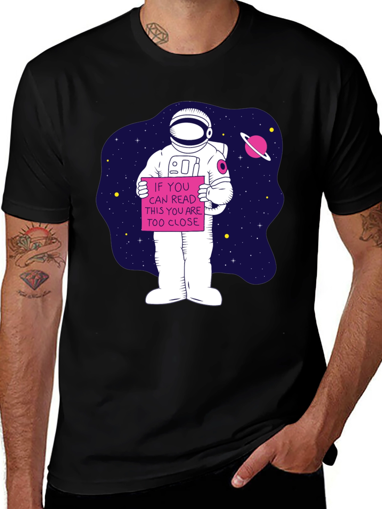 Variant 15 of Social Distance Astronaut T-Shirt