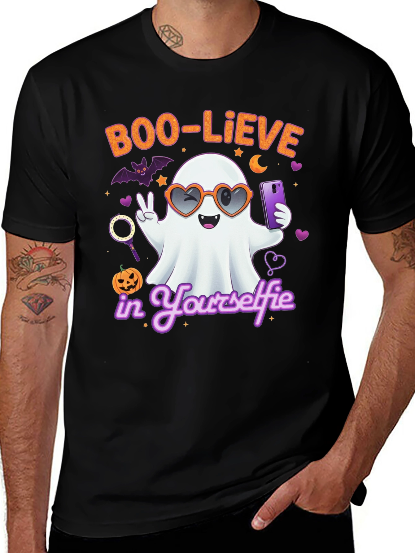 Boo-Lieve in Yourself Halloween Graphic Tee