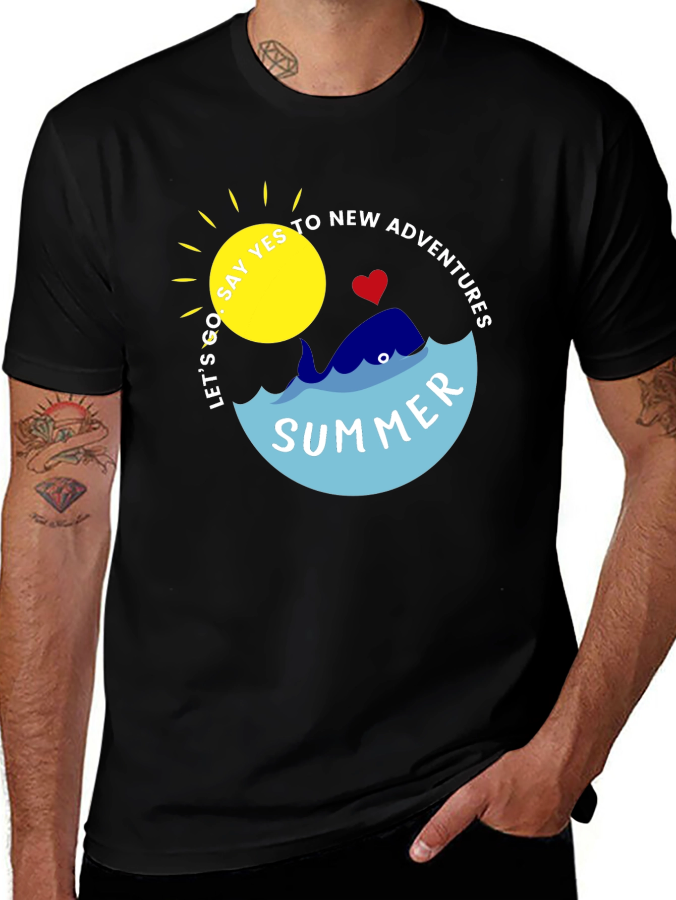 Summer Whale Graphic Tee - New Adventures Await!