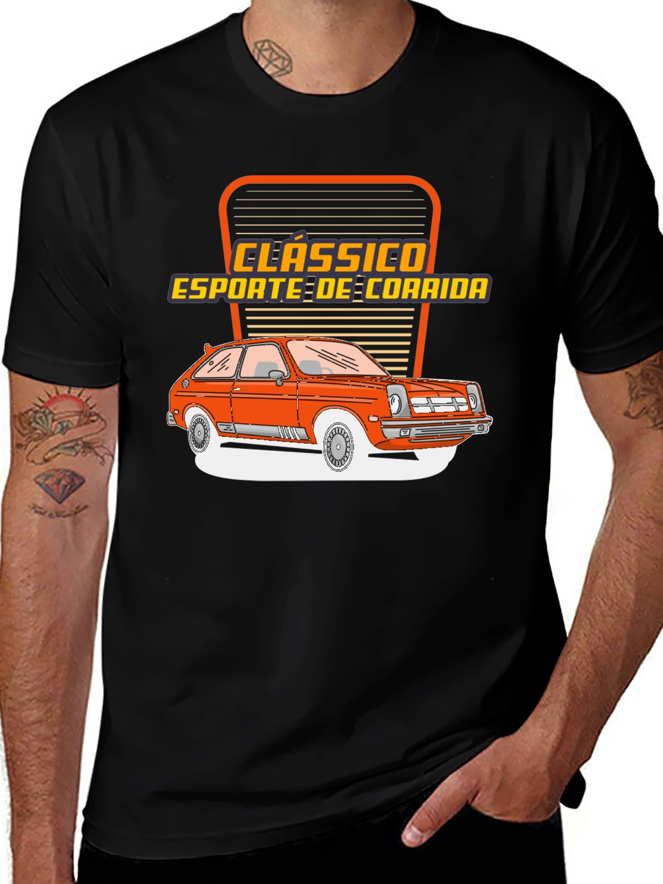 Variant 17 of Clássico Esporte De Corrida Graphic T-Shirt