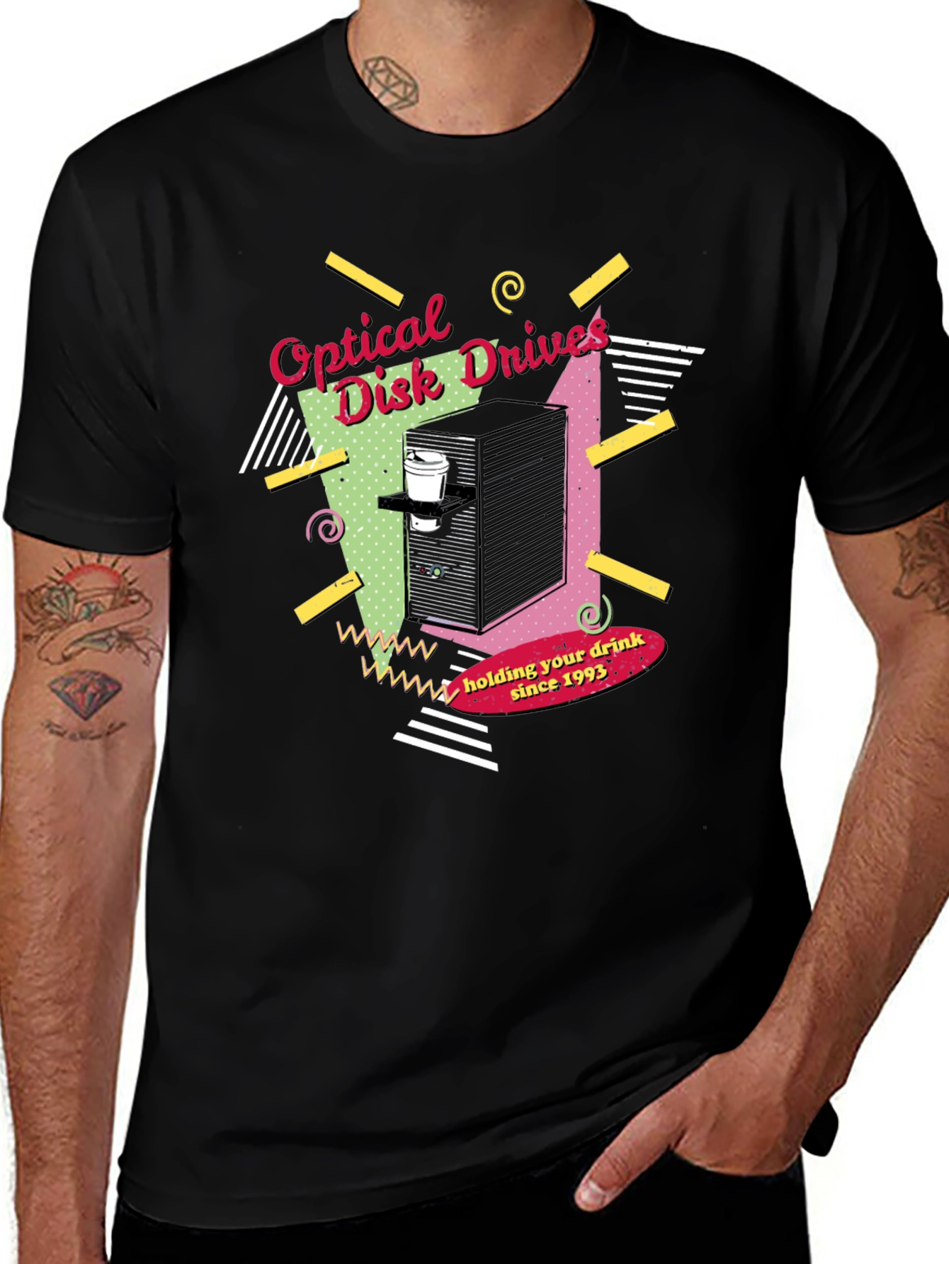 Variant 3 of Optical Disk Drives T-Shirt - Holding Your Drink Since 1993