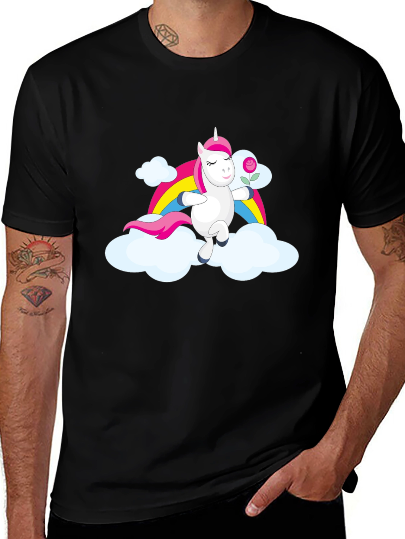 Variant 29 of Unicorn Rainbow Cloud Graphic Tee
