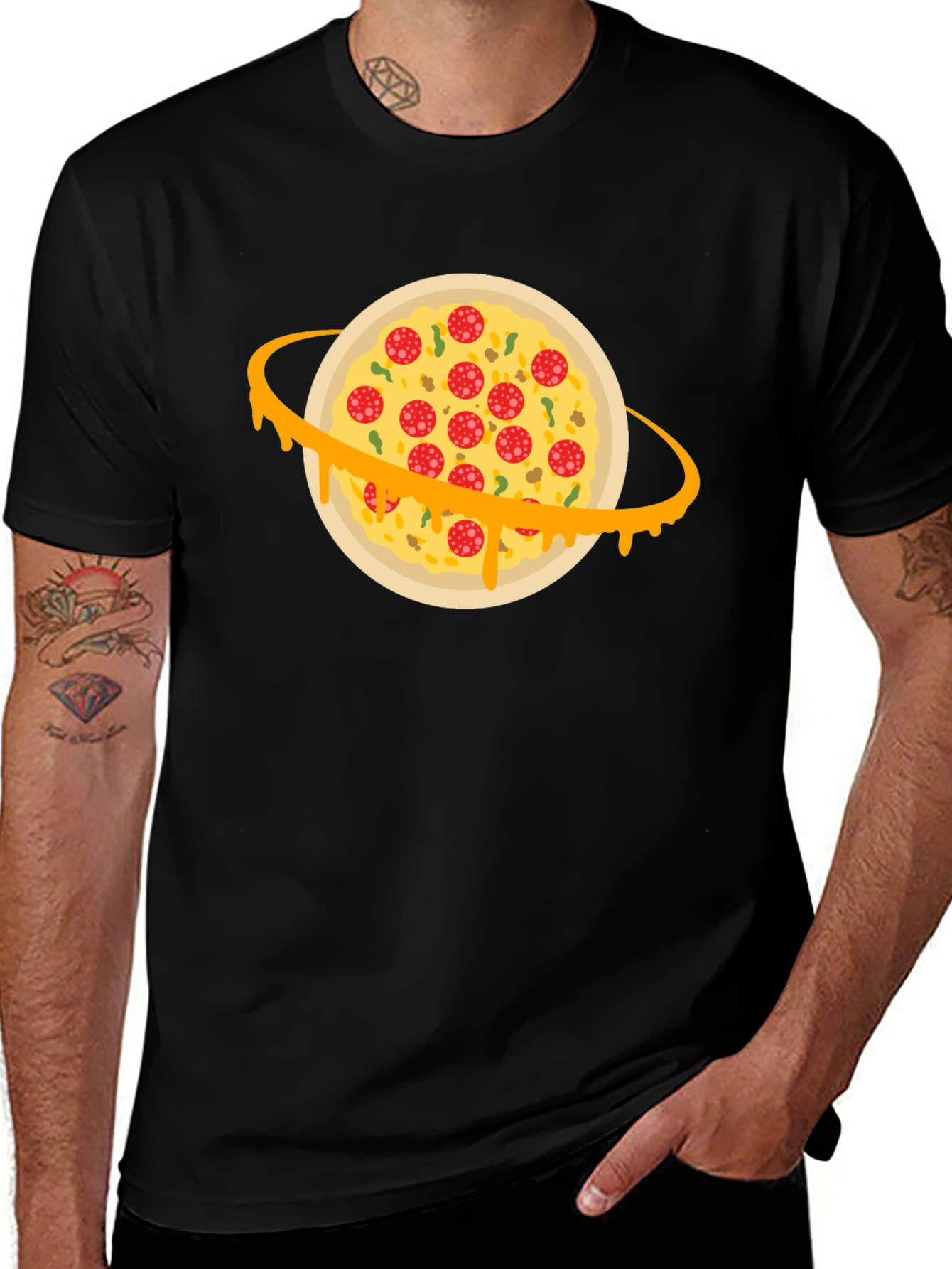 Pizza Planet Graphic T-Shirt - Black