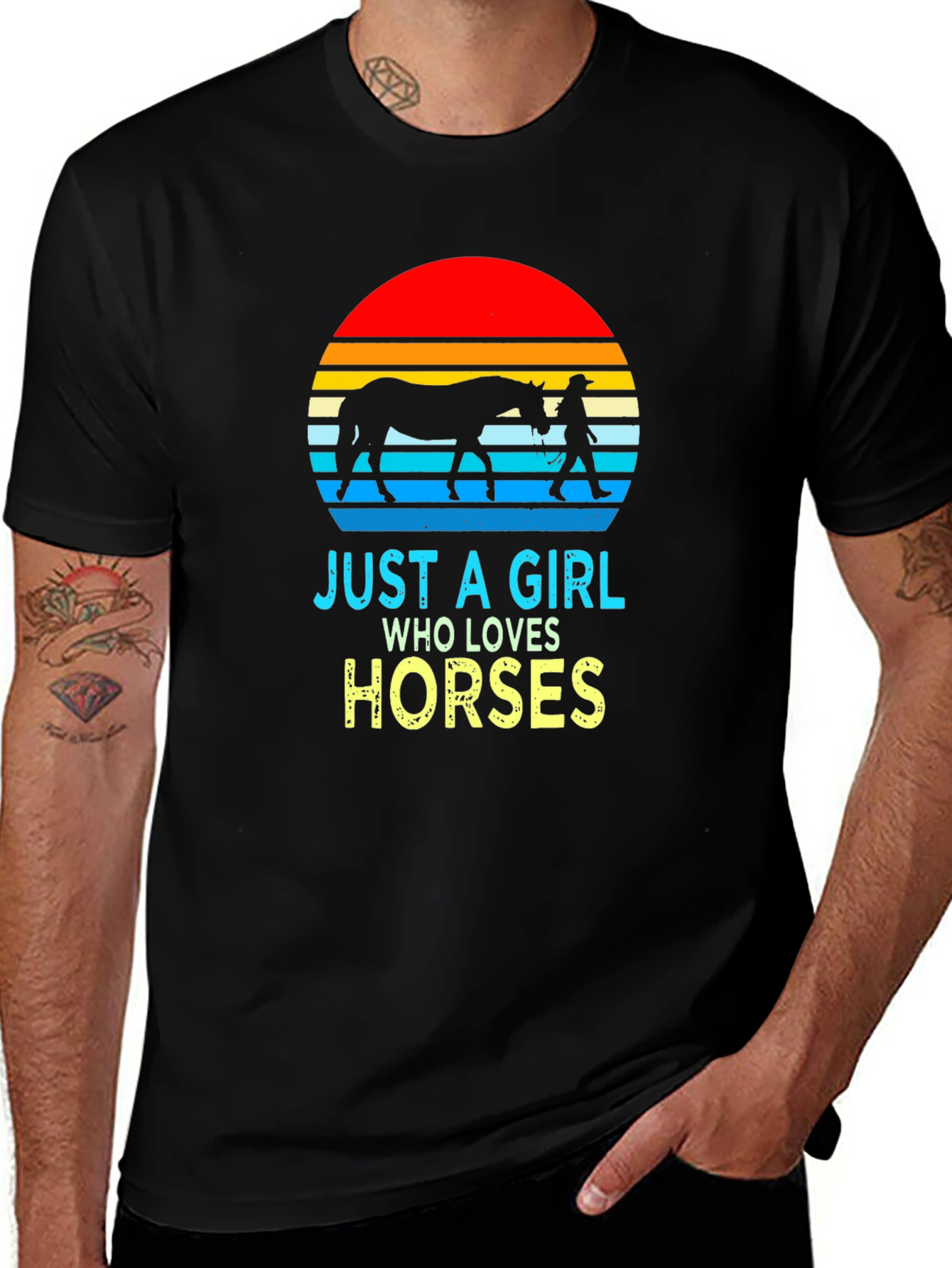 Variant 15 of Just a Girl Who Loves Horses T-Shirt