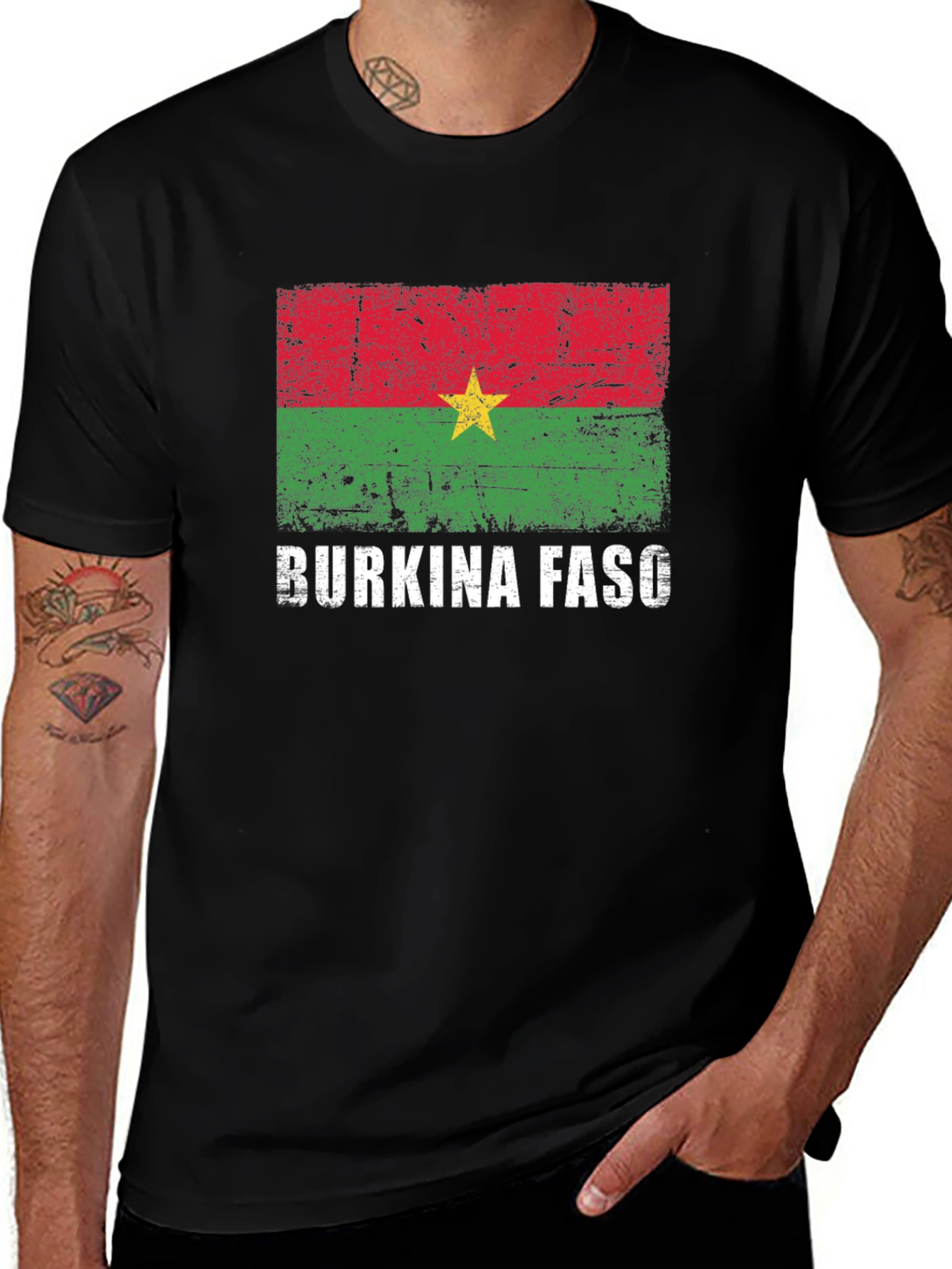Variant 3 of Burkina Faso Flag T-Shirt