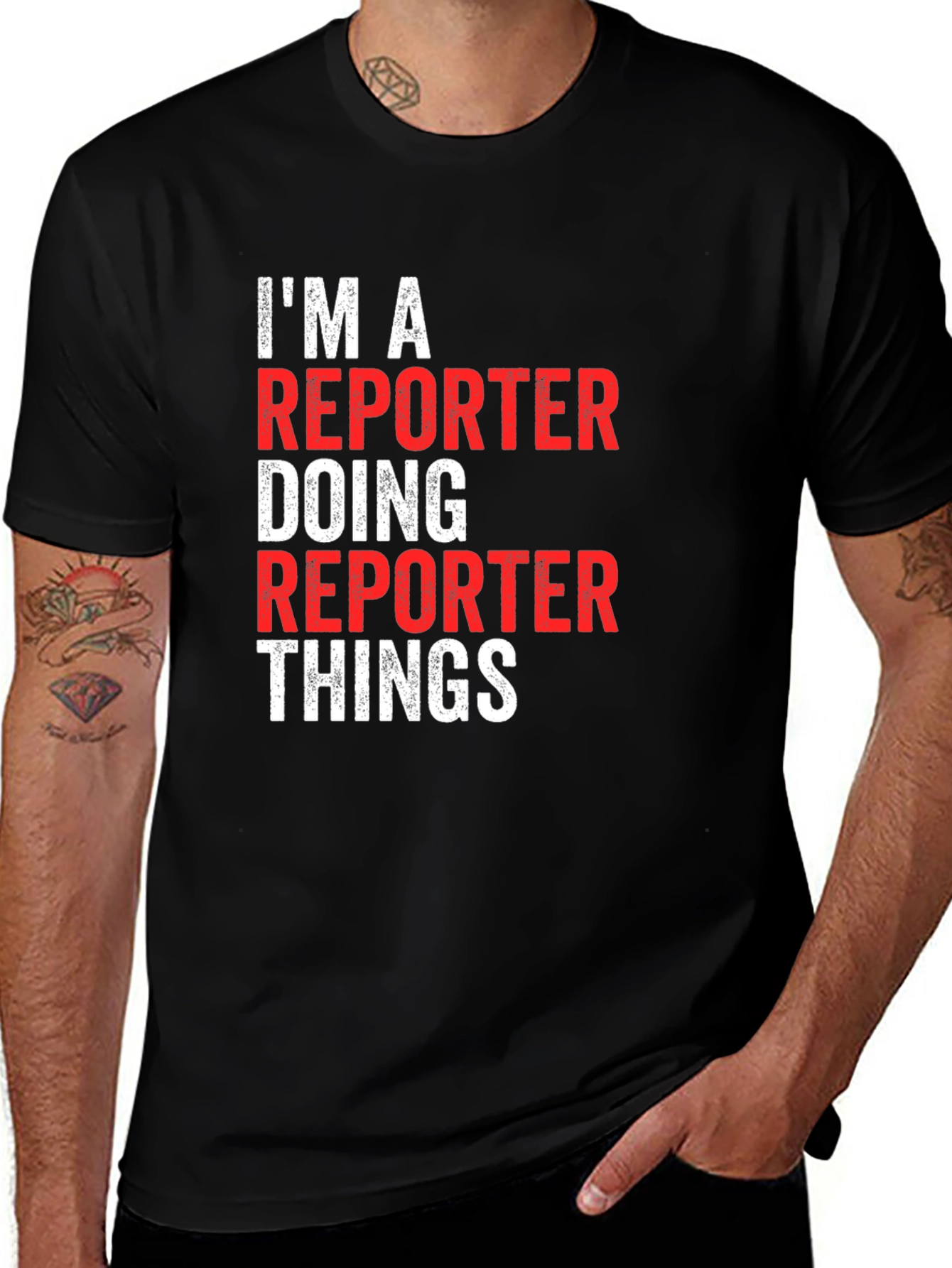Variant 13 of Reporter T-Shirt - I'm A Reporter Doing Reporter Things