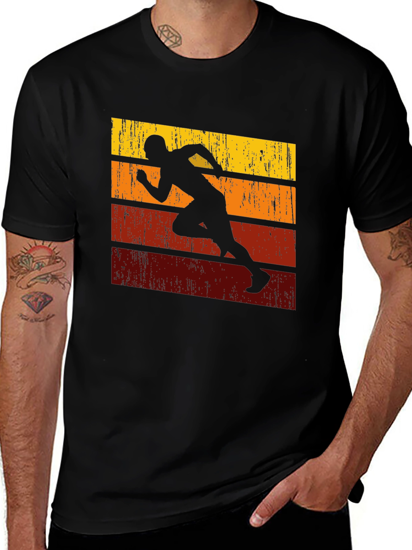Variant 17 of Retro Runner T-Shirt - Vintage Style Athletic Tee