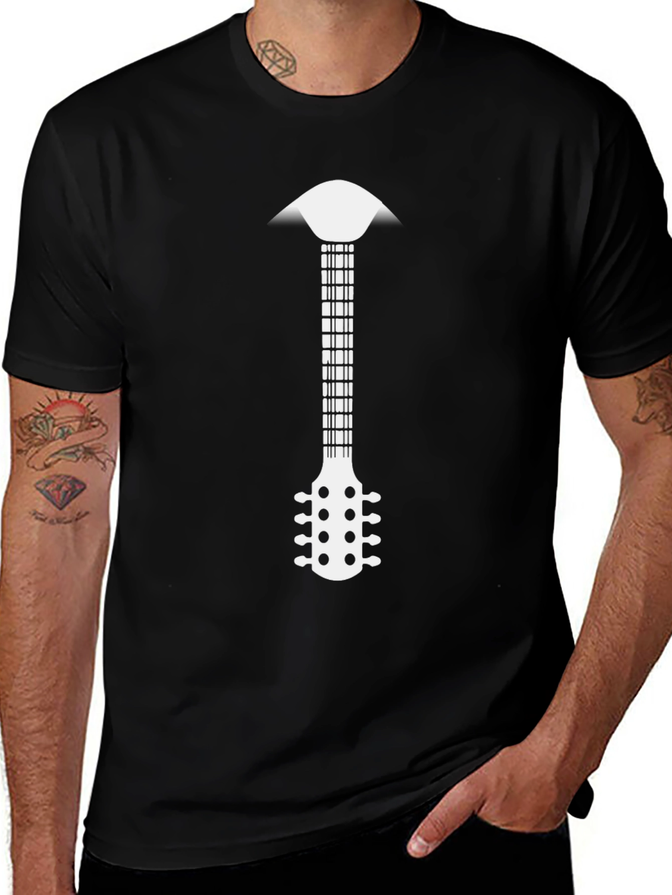 Variant 7 of Guitar Neck T-Shirt - Musician's Apparel