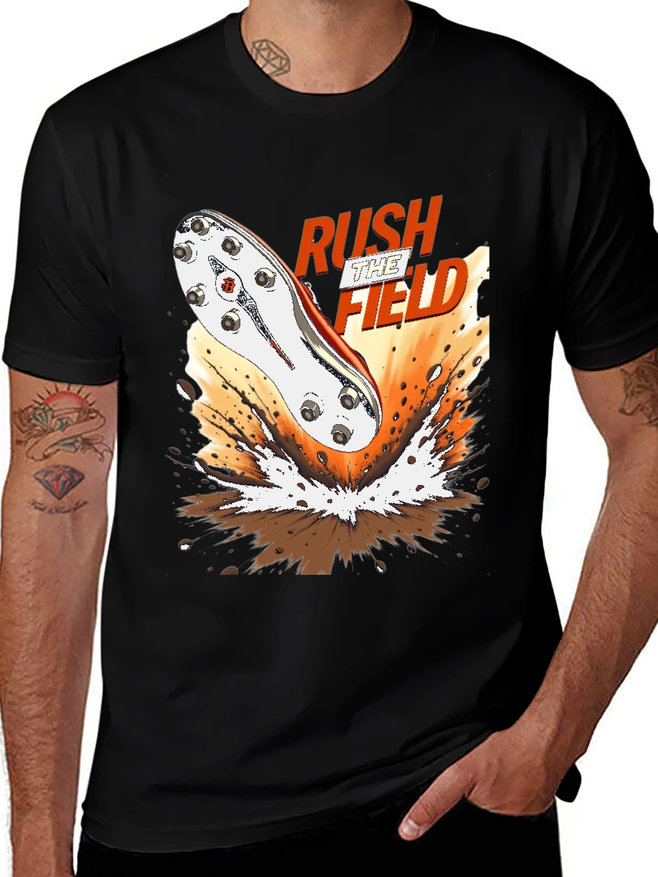Rush the Field Graphic Tee - Soccer Cleat T-Shirt