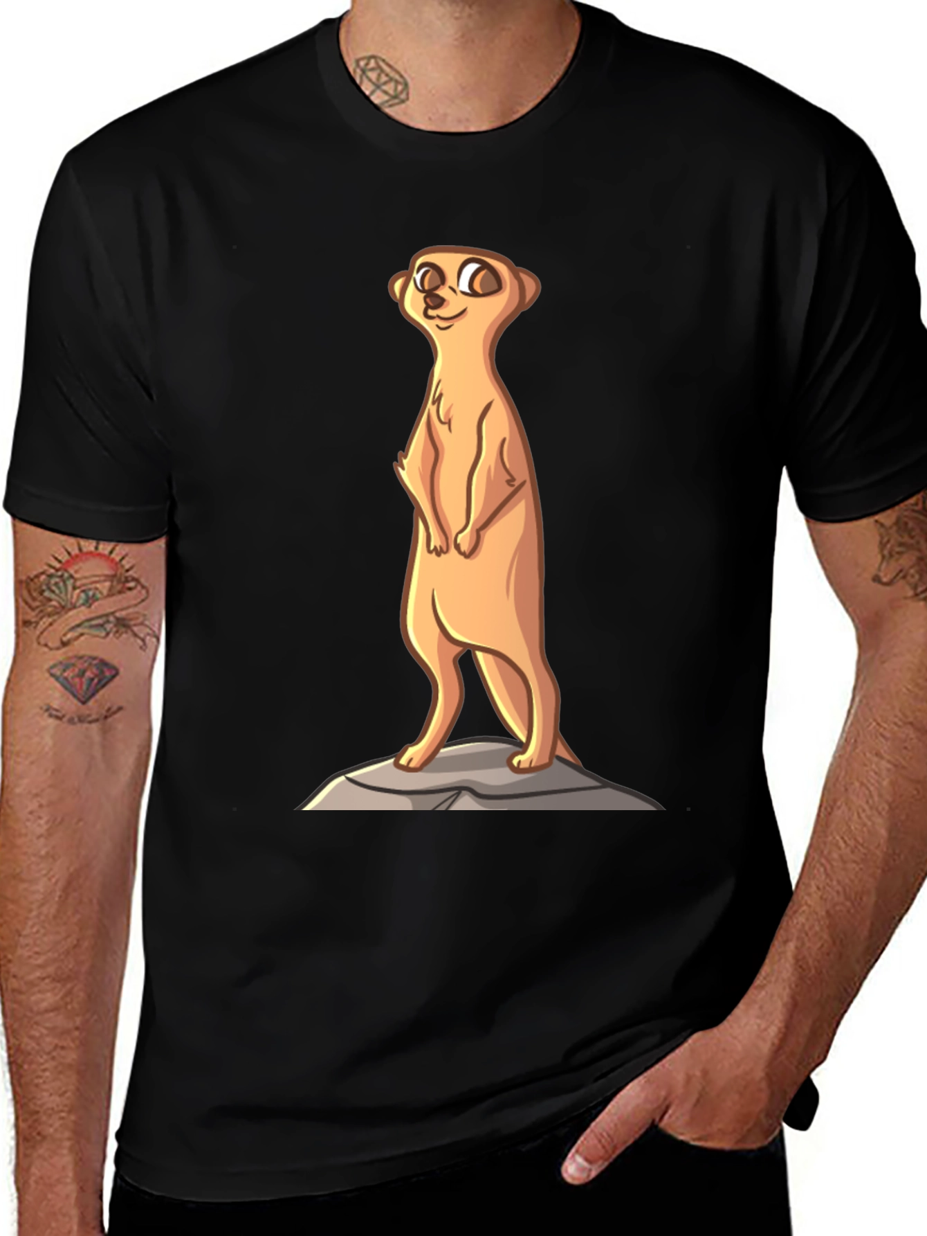 Variant 23 of Meerkat Graphic T-Shirt - Unisex Crew Neck