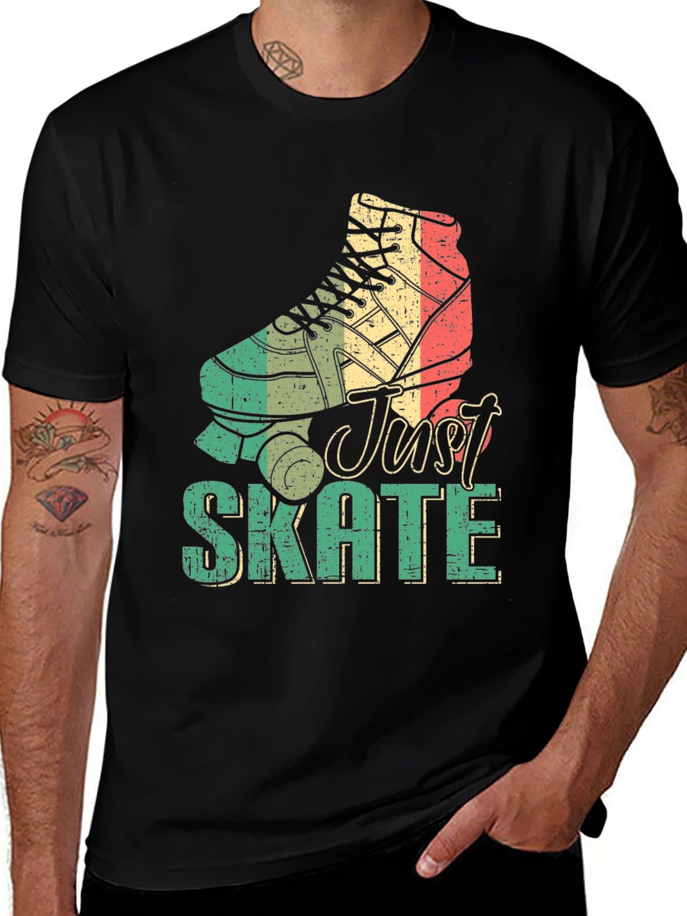 Variant 19 of Retro Just Skate Roller Skate Graphic Tee