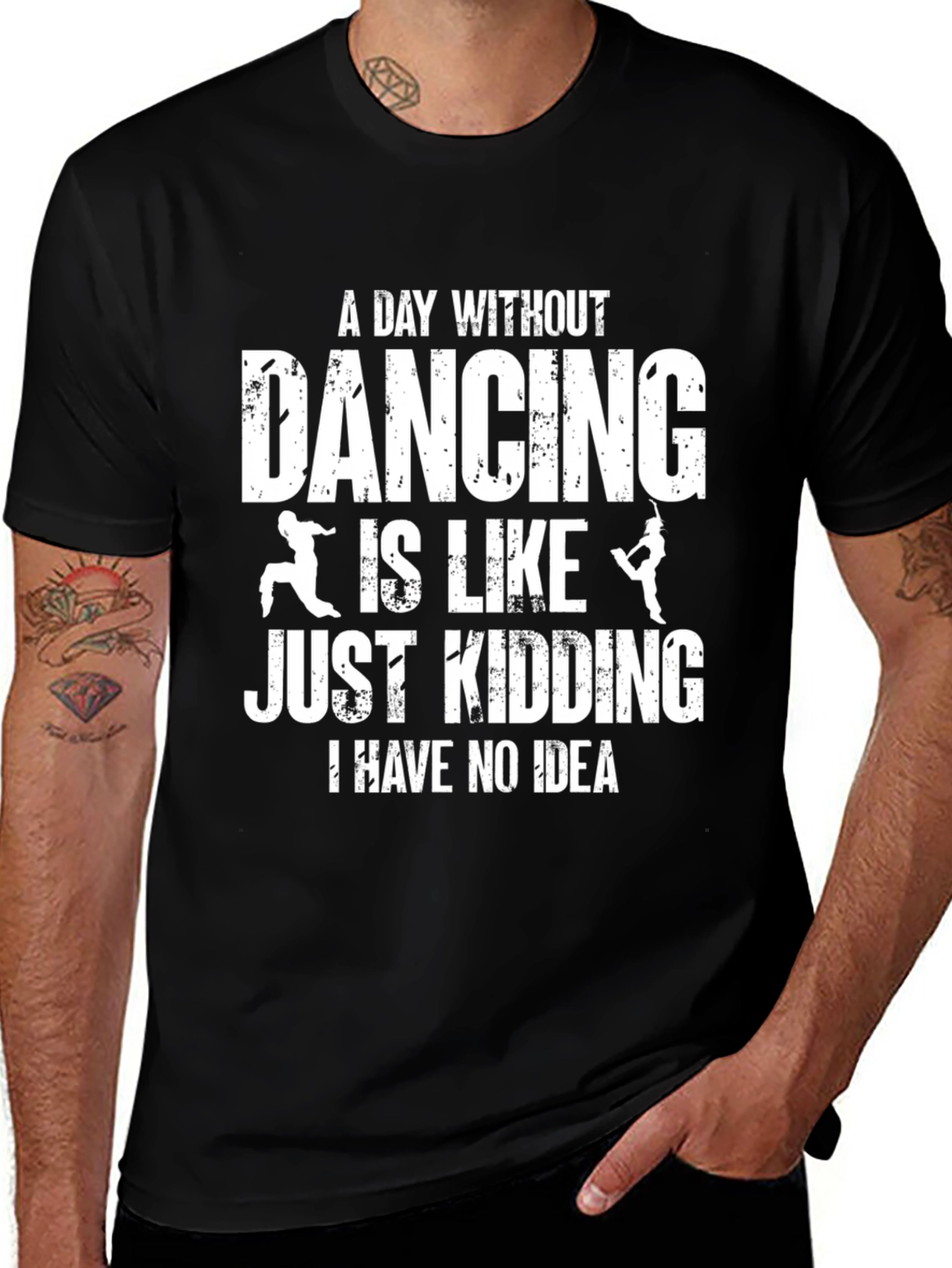 Variant 23 of Funny Dance T-Shirt: A Day Without Dancing
