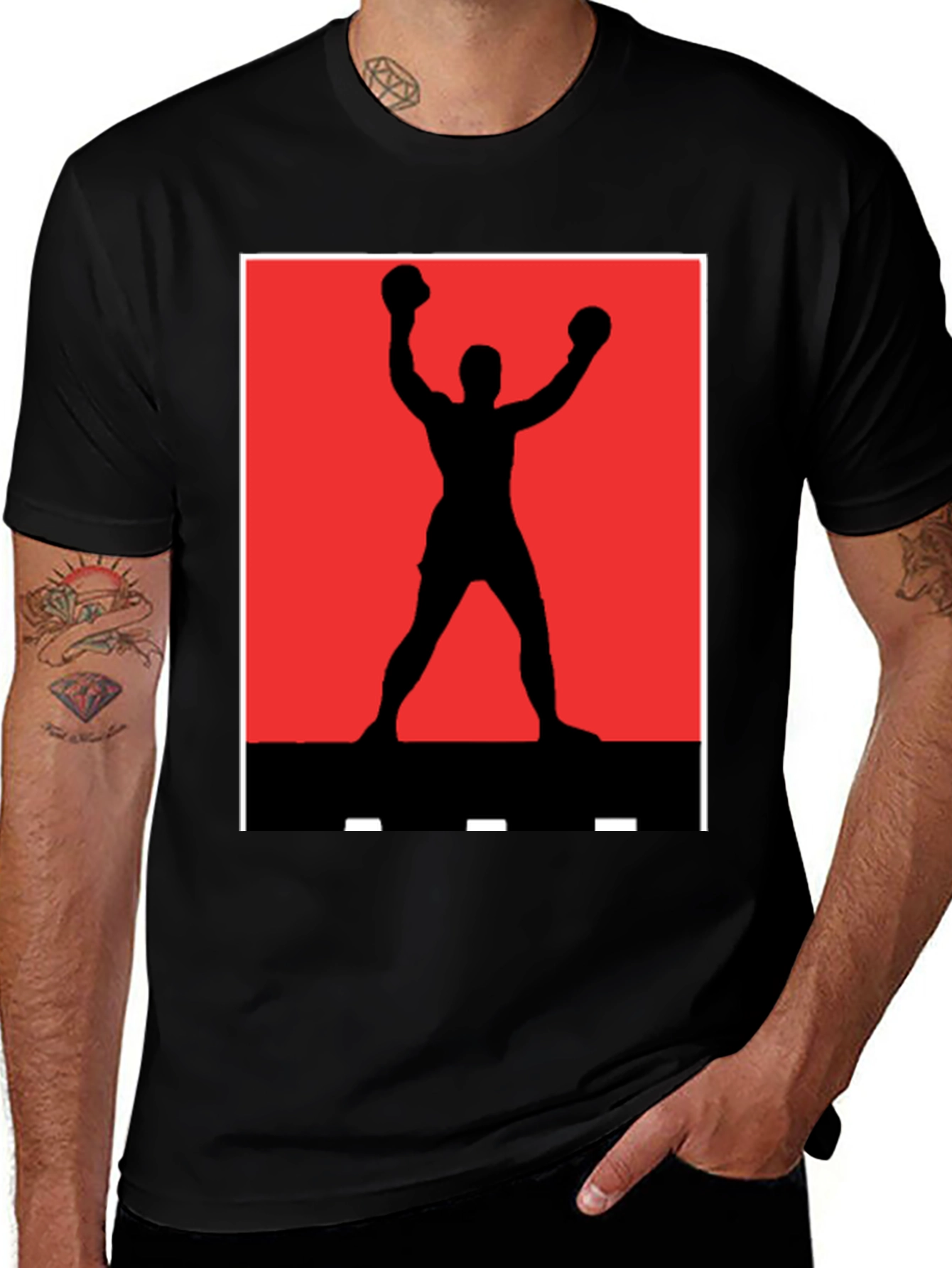 Rocky Silhouette T-Shirt - Classic Boxing Tee
