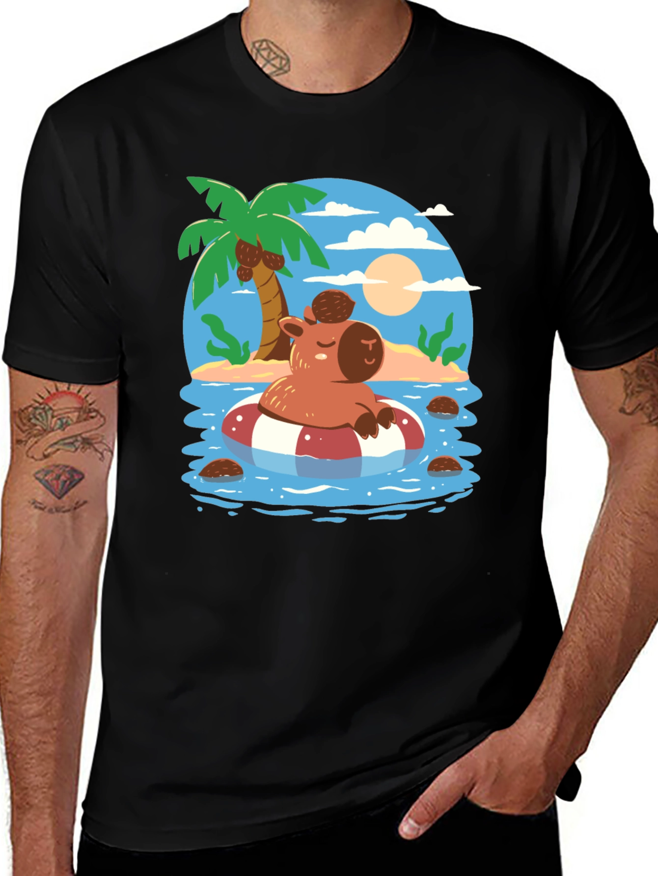 Variant 24 of Relaxed Capybara Summer T-Shirt