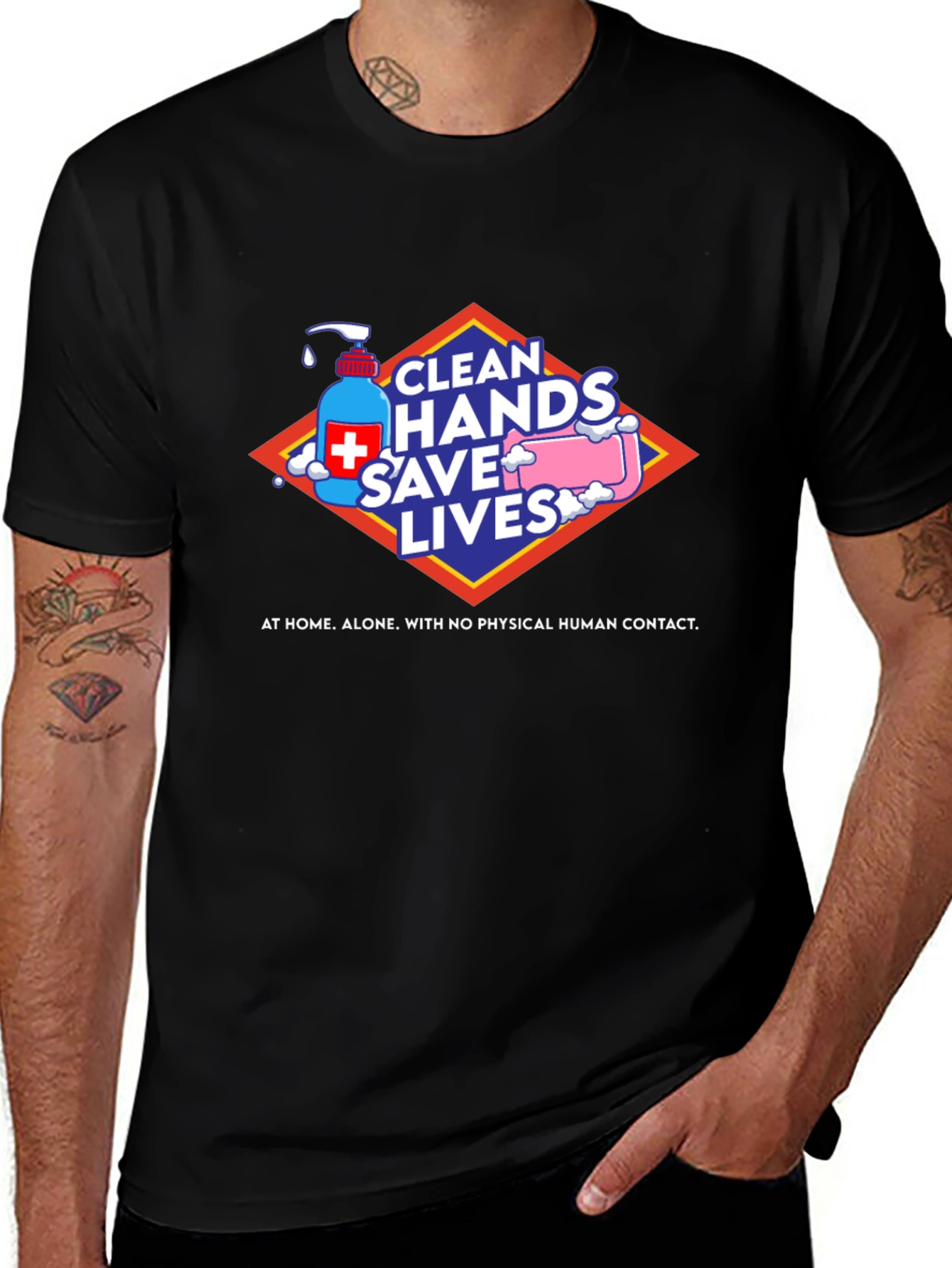 Variant 4 of Clean Hands Save Lives Graphic Tee
