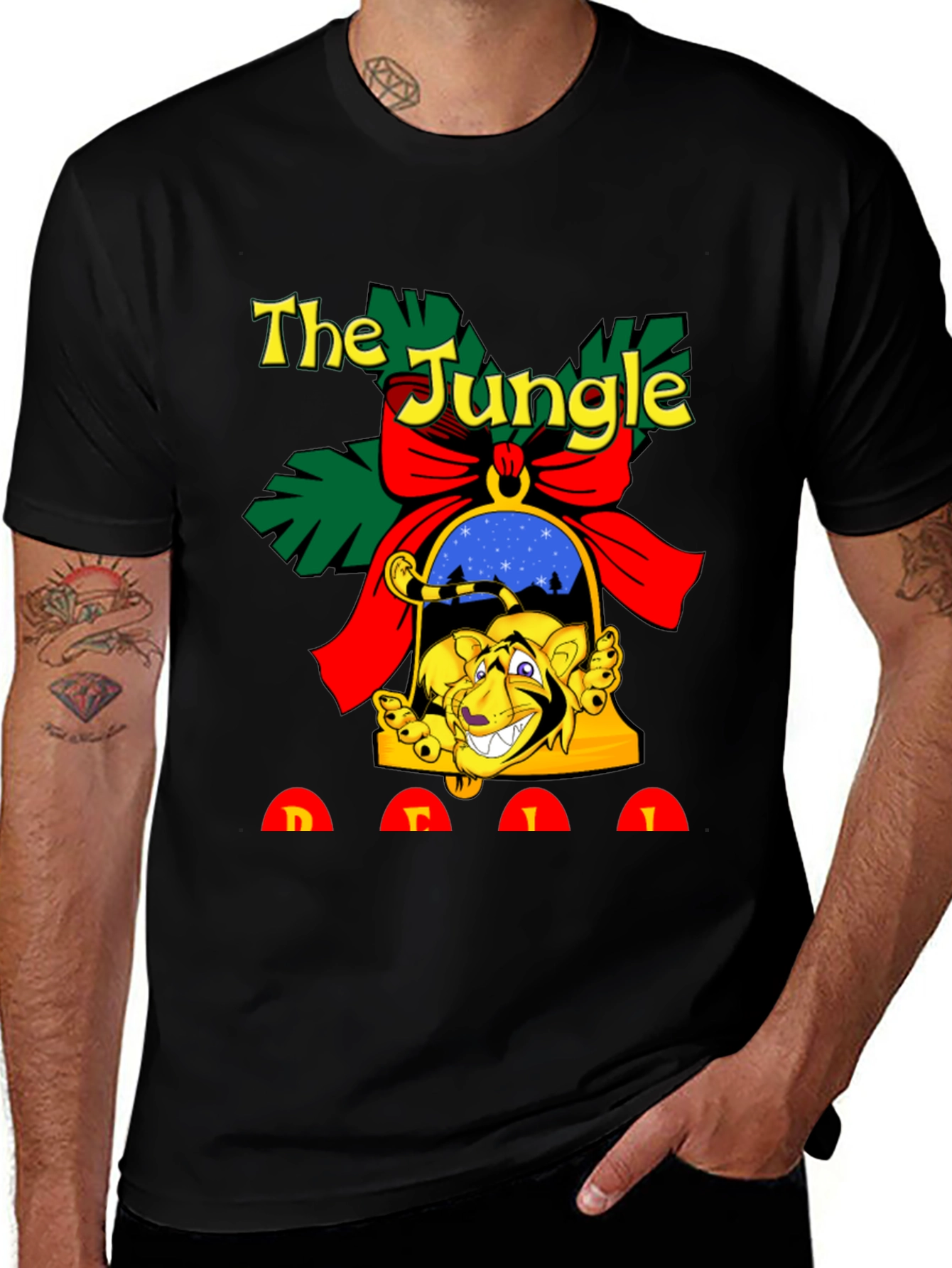 Variant 8 of The Jungle Deli Black Graphic T-Shirt