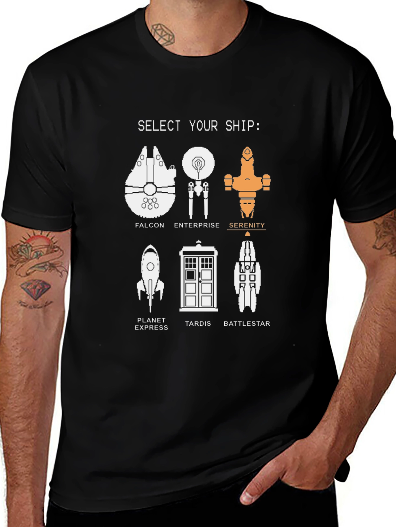 Sci-Fi Ship Selection T-Shirt