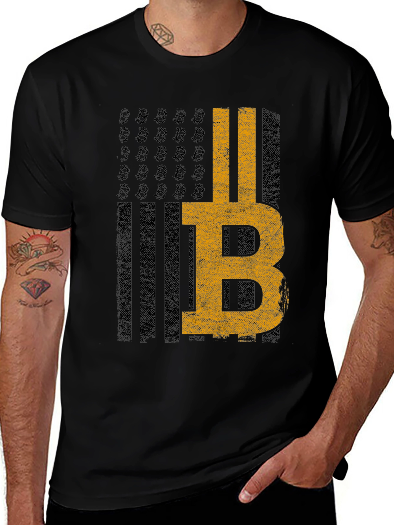 Bitcoin American Flag T-Shirt