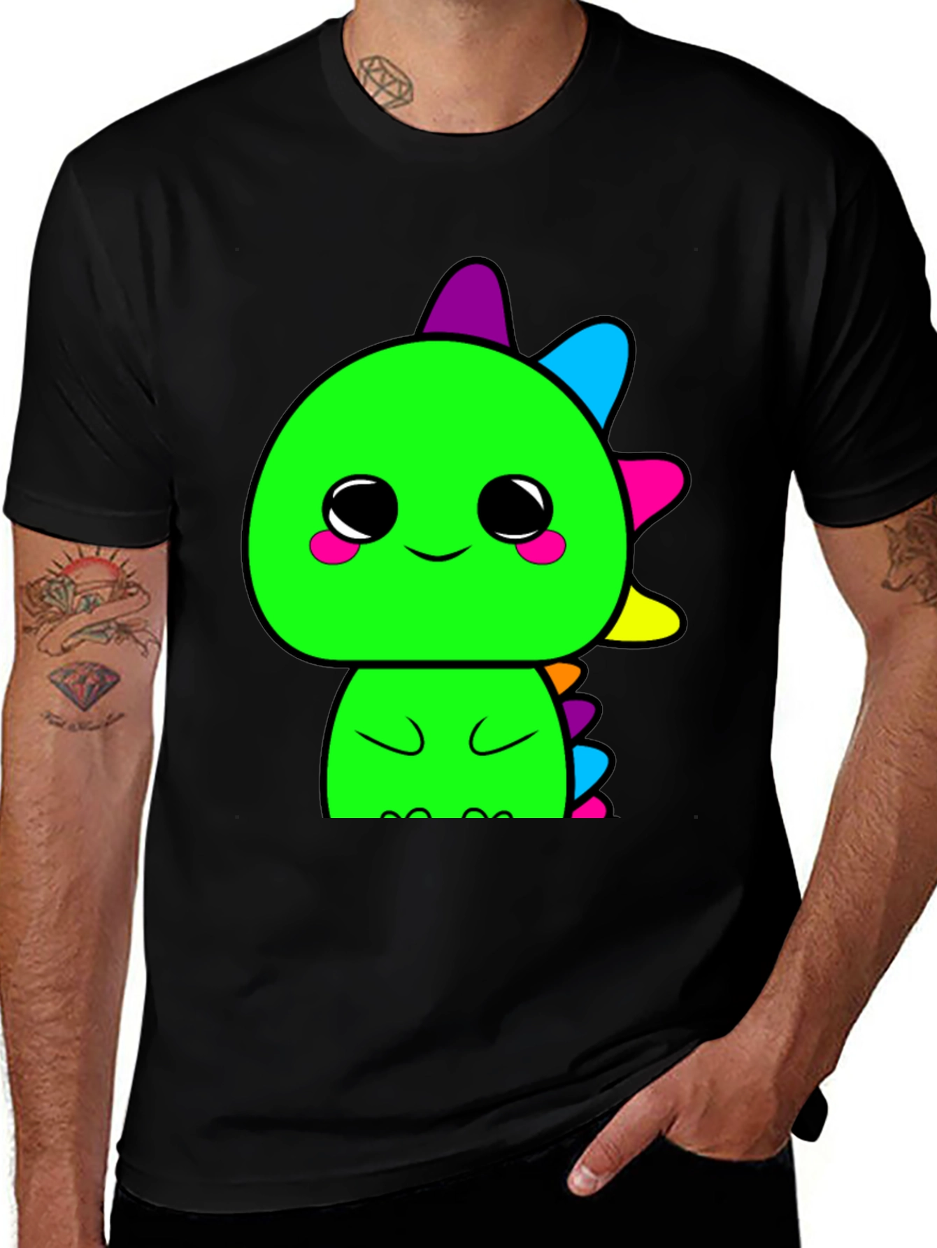 Variant 7 of Cute Kawaii Dinosaur Graphic T-Shirt