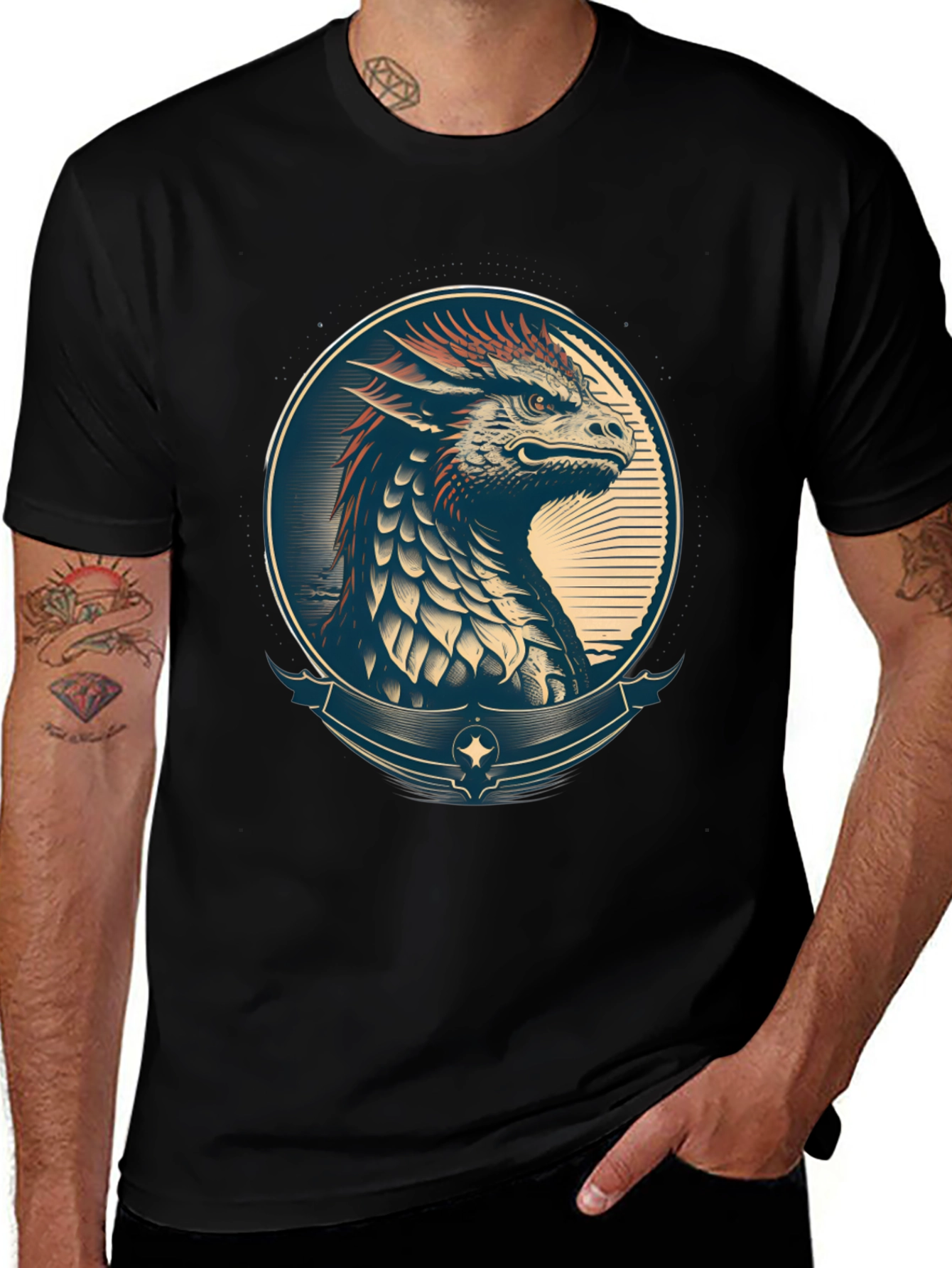 Variant 26 of Dragon Emblem T-Shirt - Stylish Graphic Tee