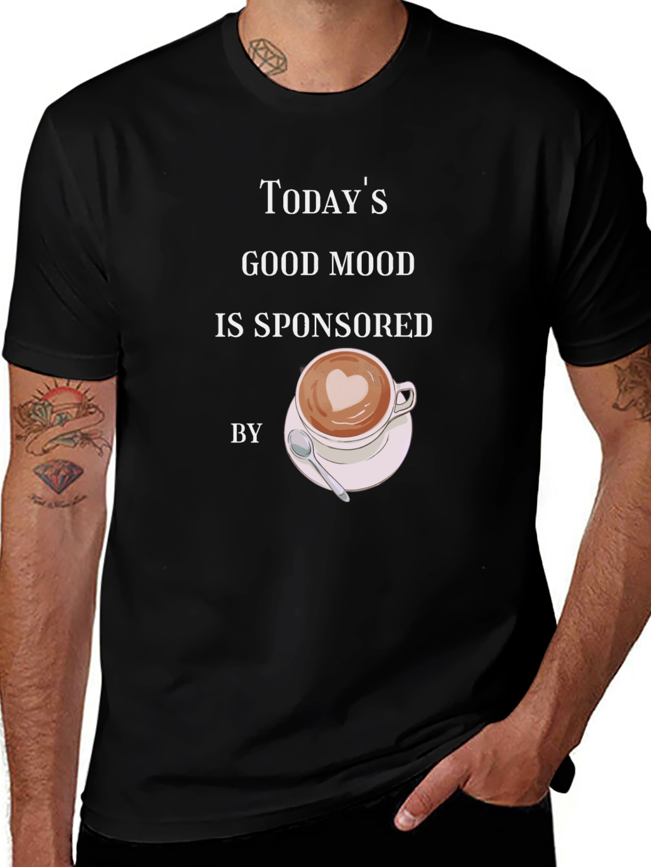 Variant 23 of Sponsored by Coffee T-Shirt