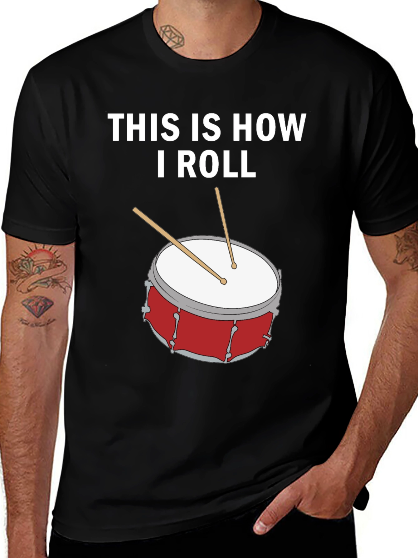 This is How I Roll Drummer T-Shirt - Music Lover Tee