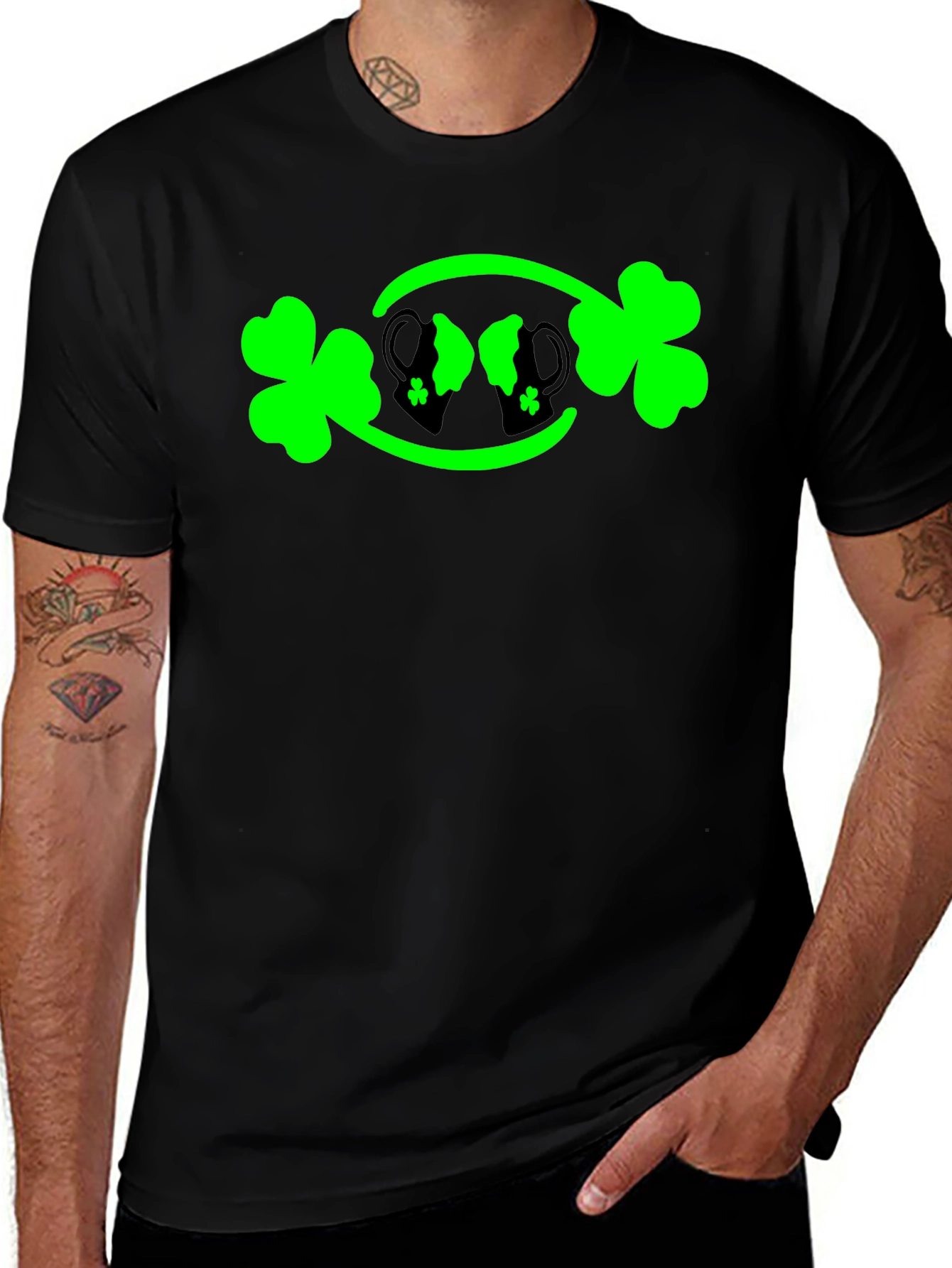 St. Patrick's Day Shamrock & Beer Mug Graphic Tee