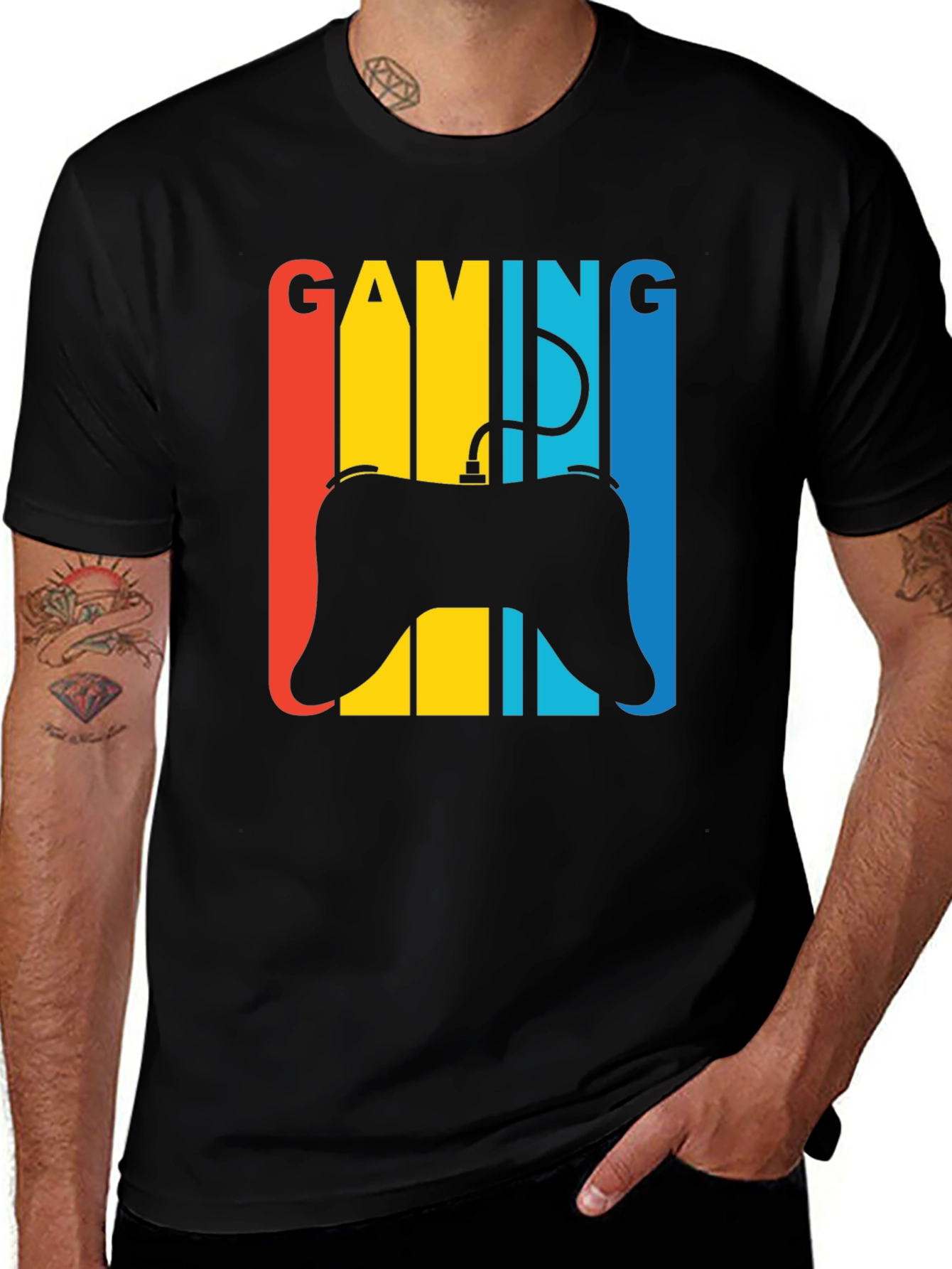 Variant 18 of Retro Gaming T-Shirt - Gamer Controller Design