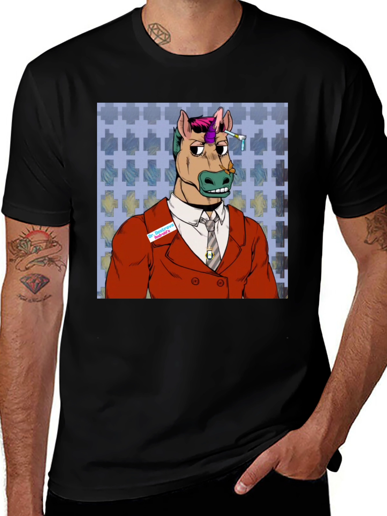 Variant 11 of Funny Horse Doctor T-Shirt - Novelty Graphic Tee