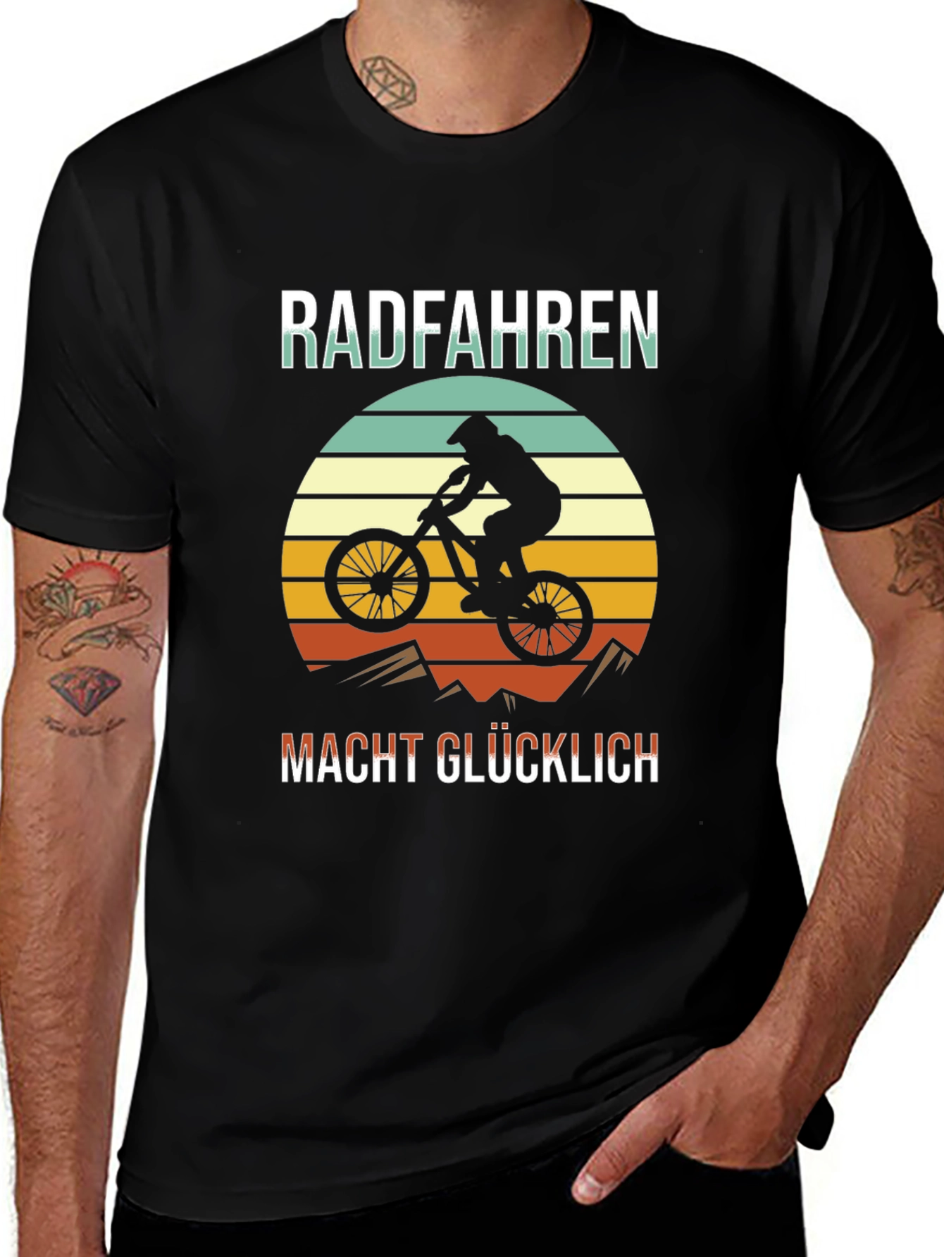 Variant 30 of Radfahren Macht Glücklich T-Shirt