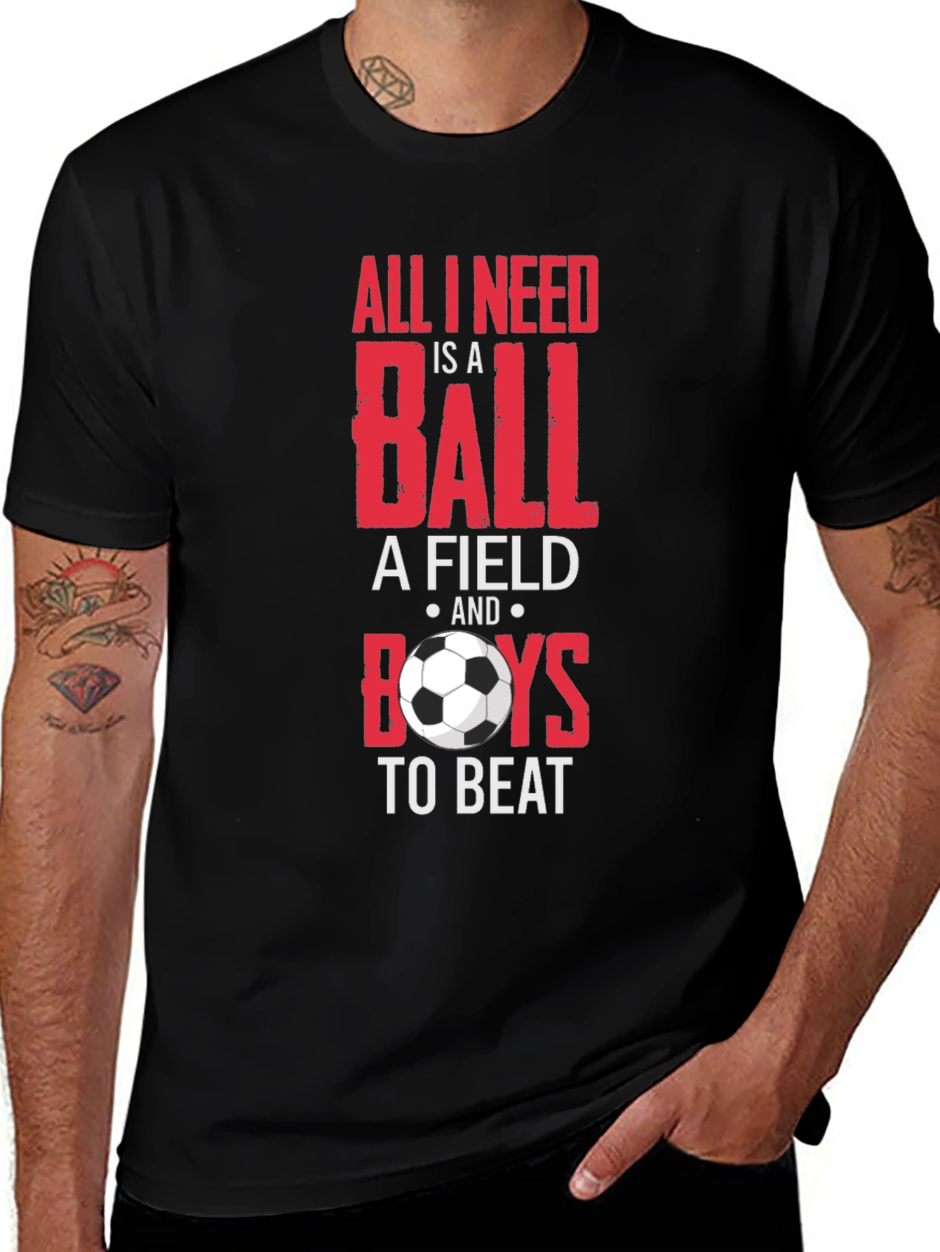 Variant 5 of Soccer Ball T-Shirt - All I Need is a Ball
