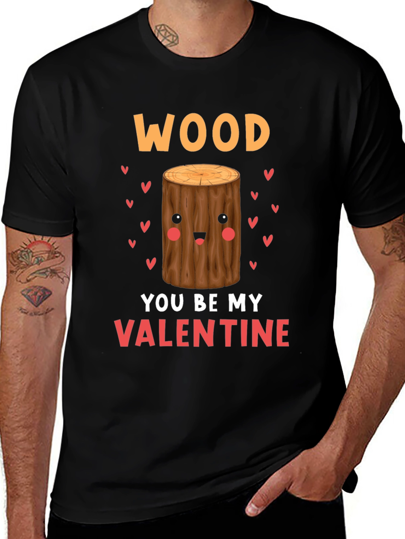 Wood You Be My Valentine Tee