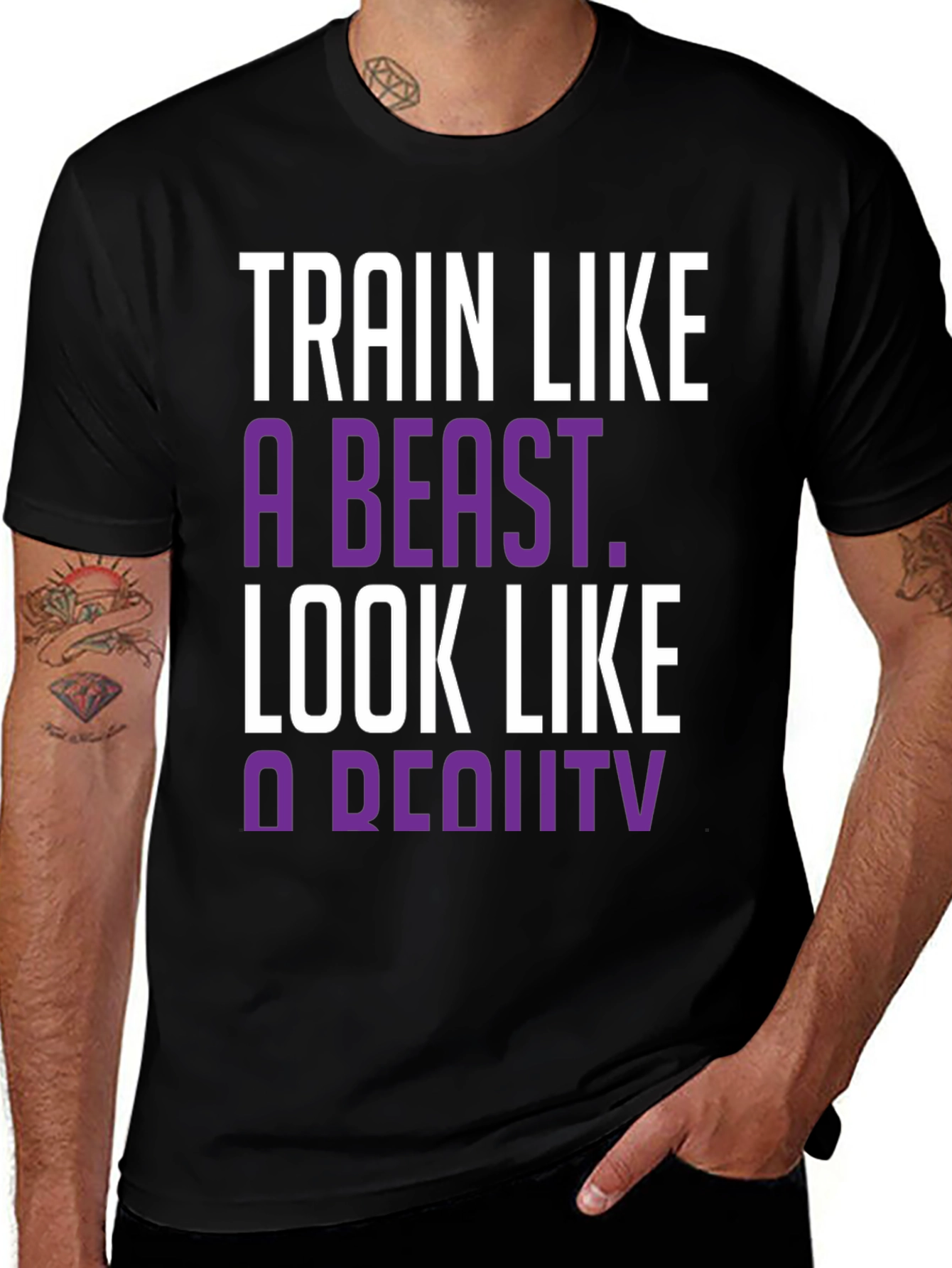 Variant 26 of Train Like A Beast Graphic Tee