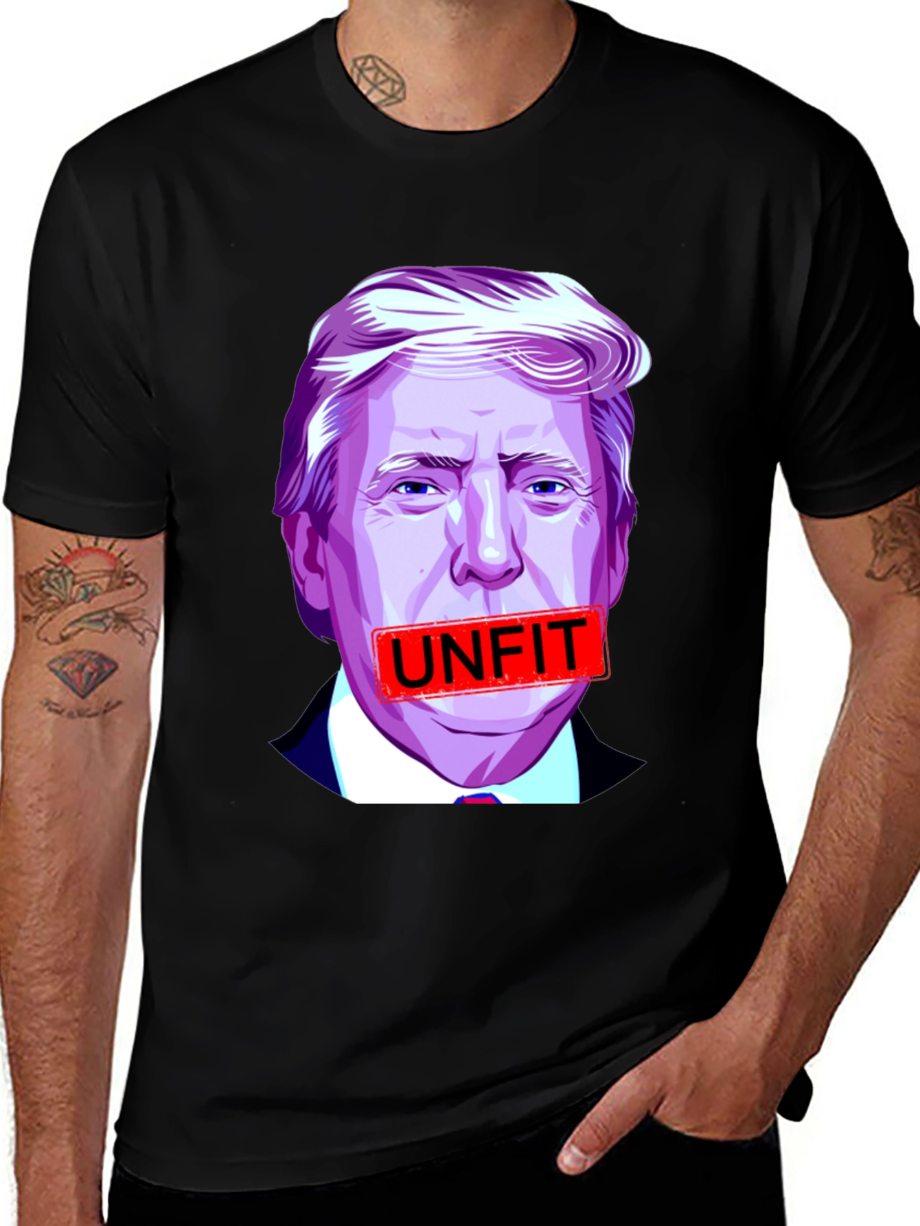 Variant 27 of Unfit Graphic Tee - Political Satire T-Shirt