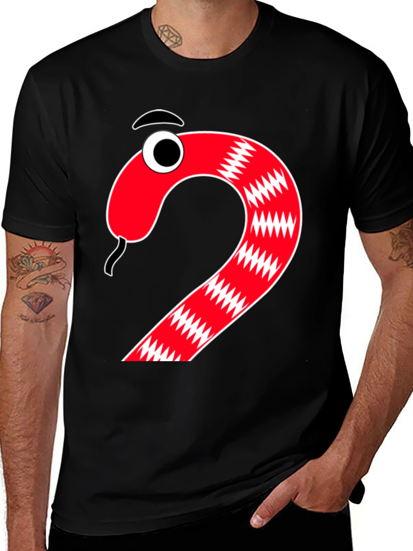 Cartoon Snake Graphic Tee