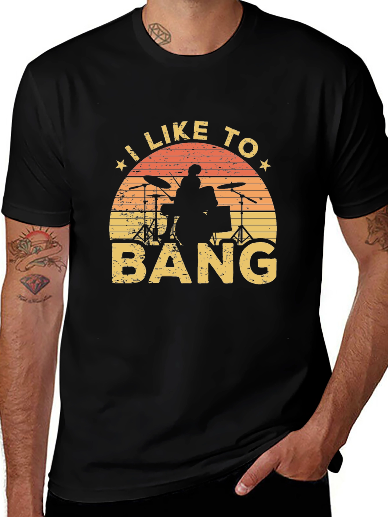 Variant 9 of I Like to Bang Drummer T-Shirt
