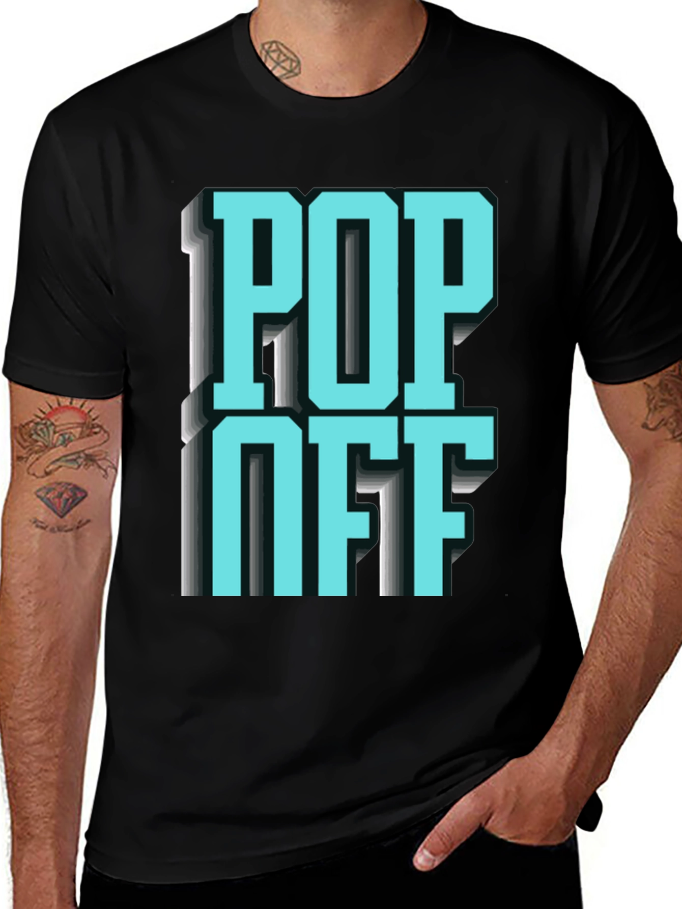 Variant 5 of Pop Off Graphic Tee - Bold Statement Shirt