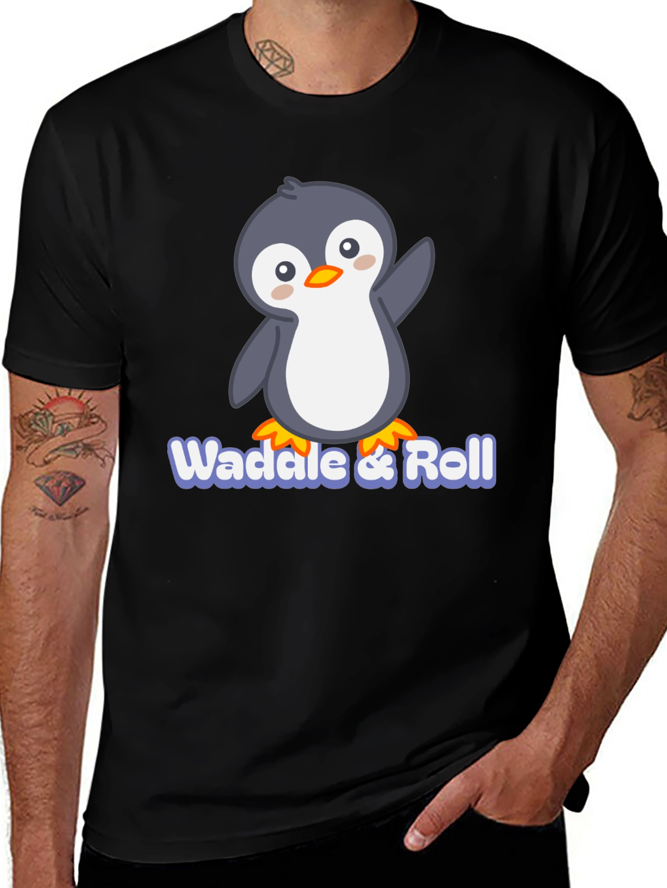 Variant 7 of Waddle & Roll Penguin T-Shirt