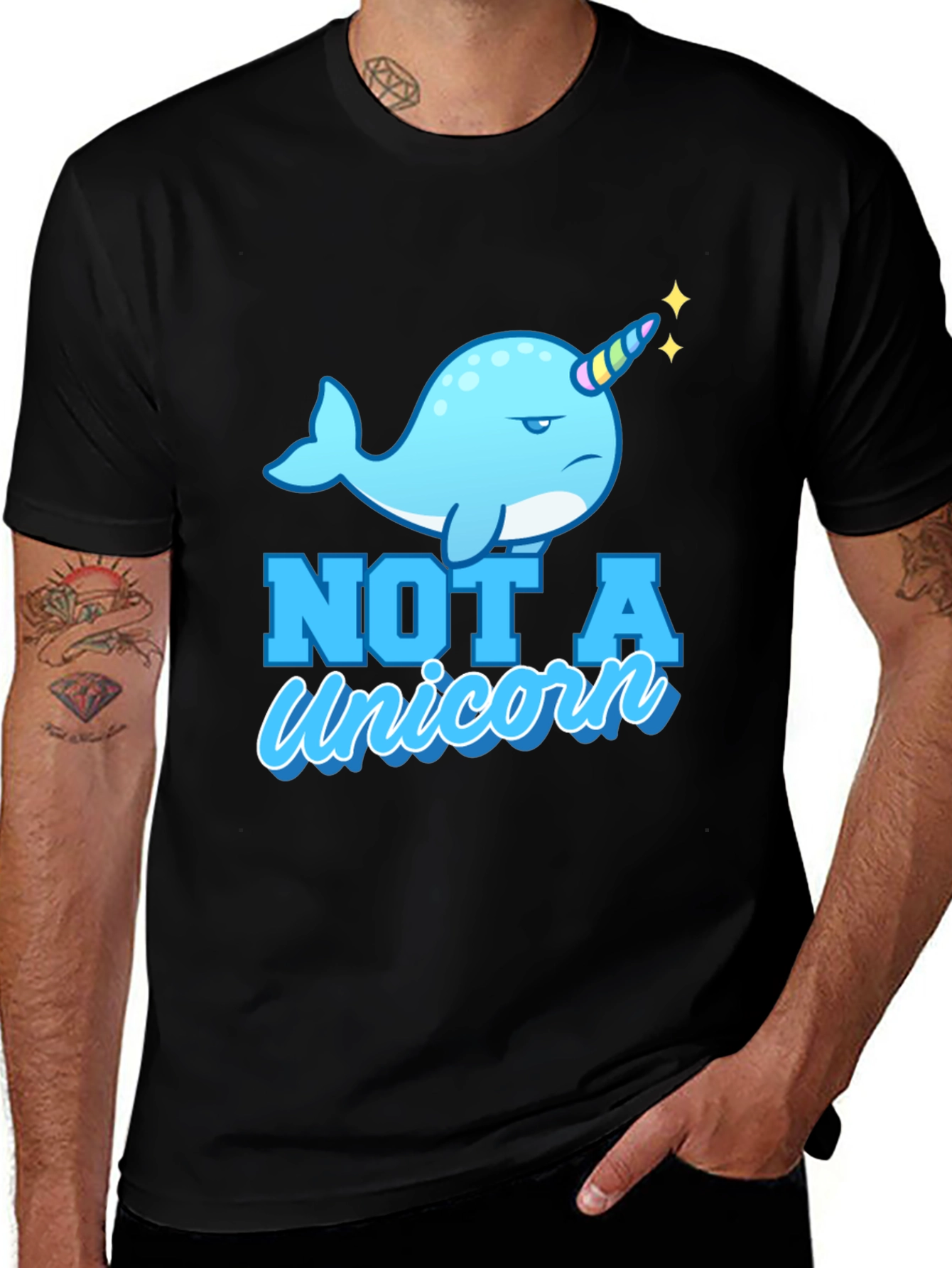 Variant 28 of Not a Unicorn Narwhal Graphic Tee