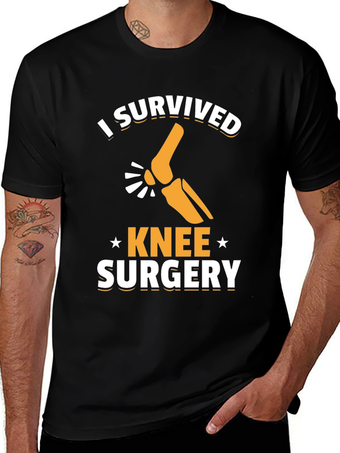 Variant 19 of I Survived Knee Surgery Graphic Tee