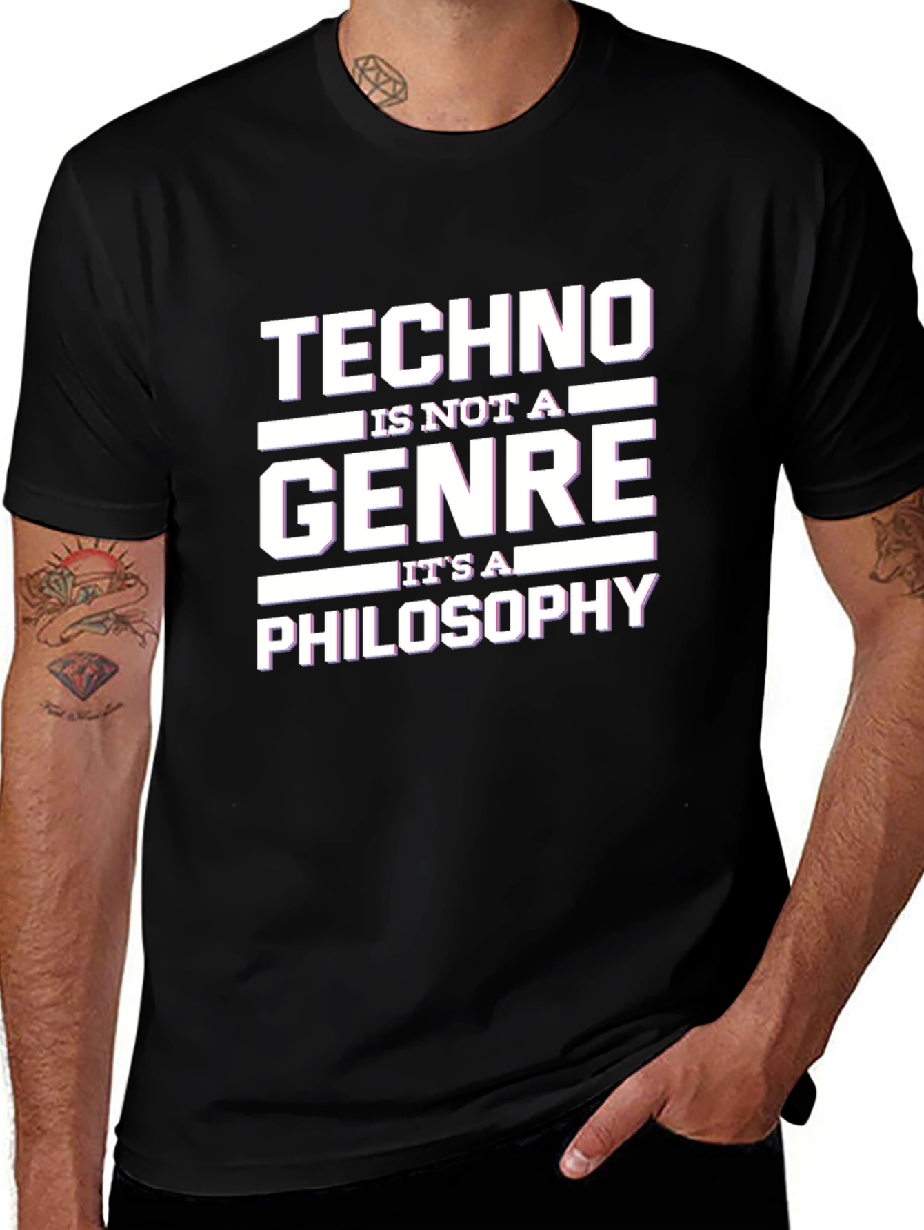 Variant 28 of Techno Is Not A Genre T-Shirt
