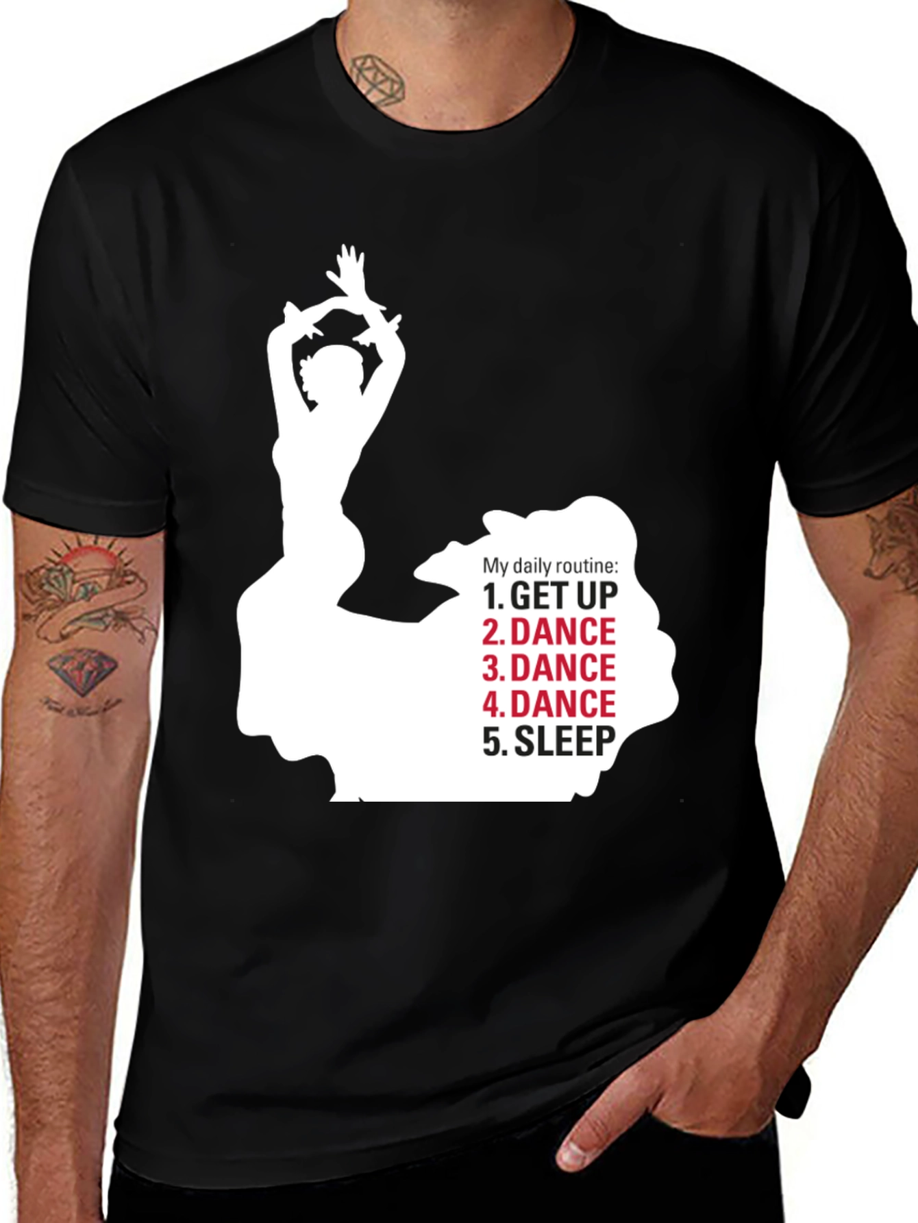 Variant 12 of Dance Daily Routine T-Shirt - Dancer's Life