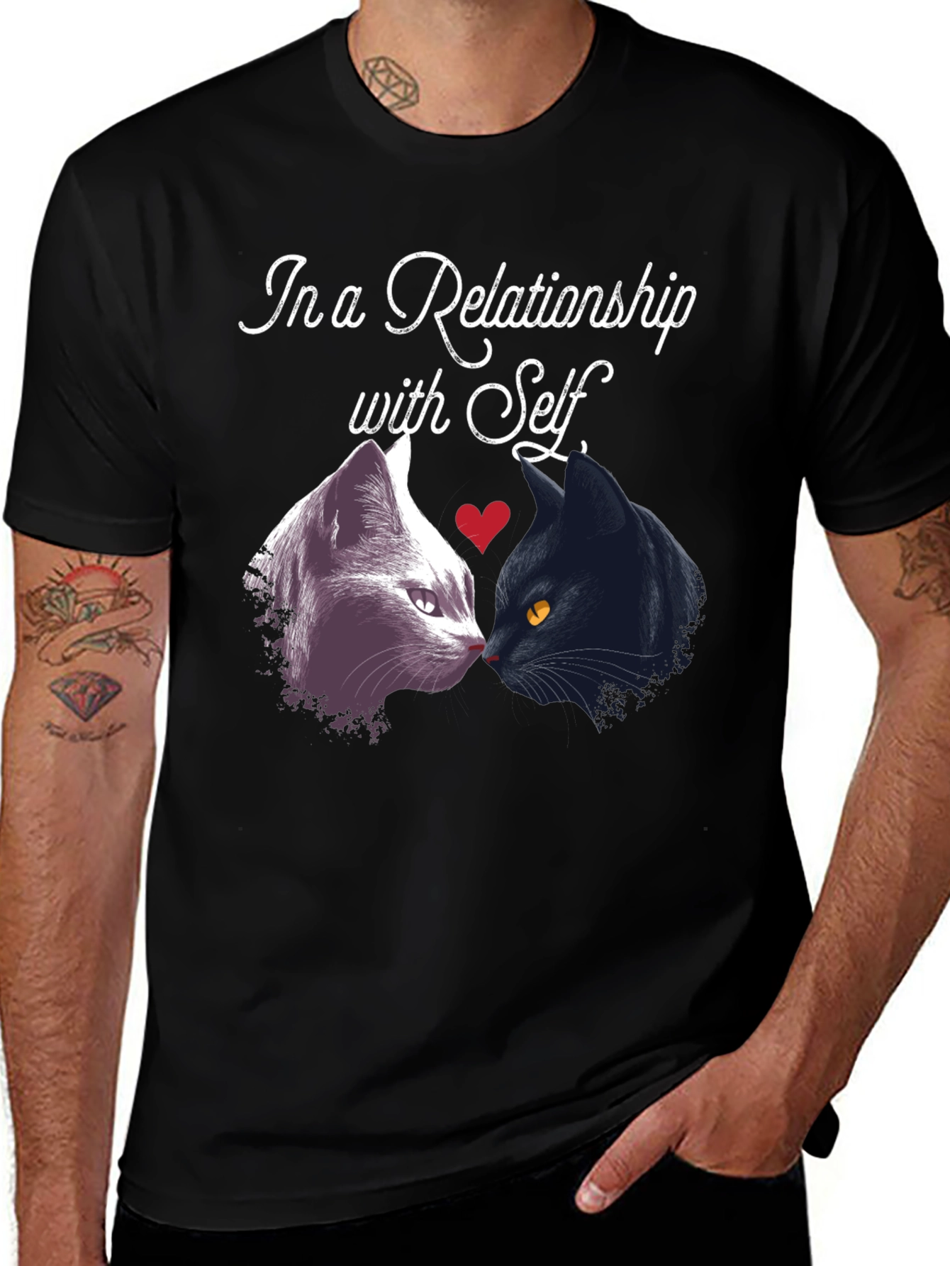 Variant 19 of Relationship with Self Cat T-Shirt