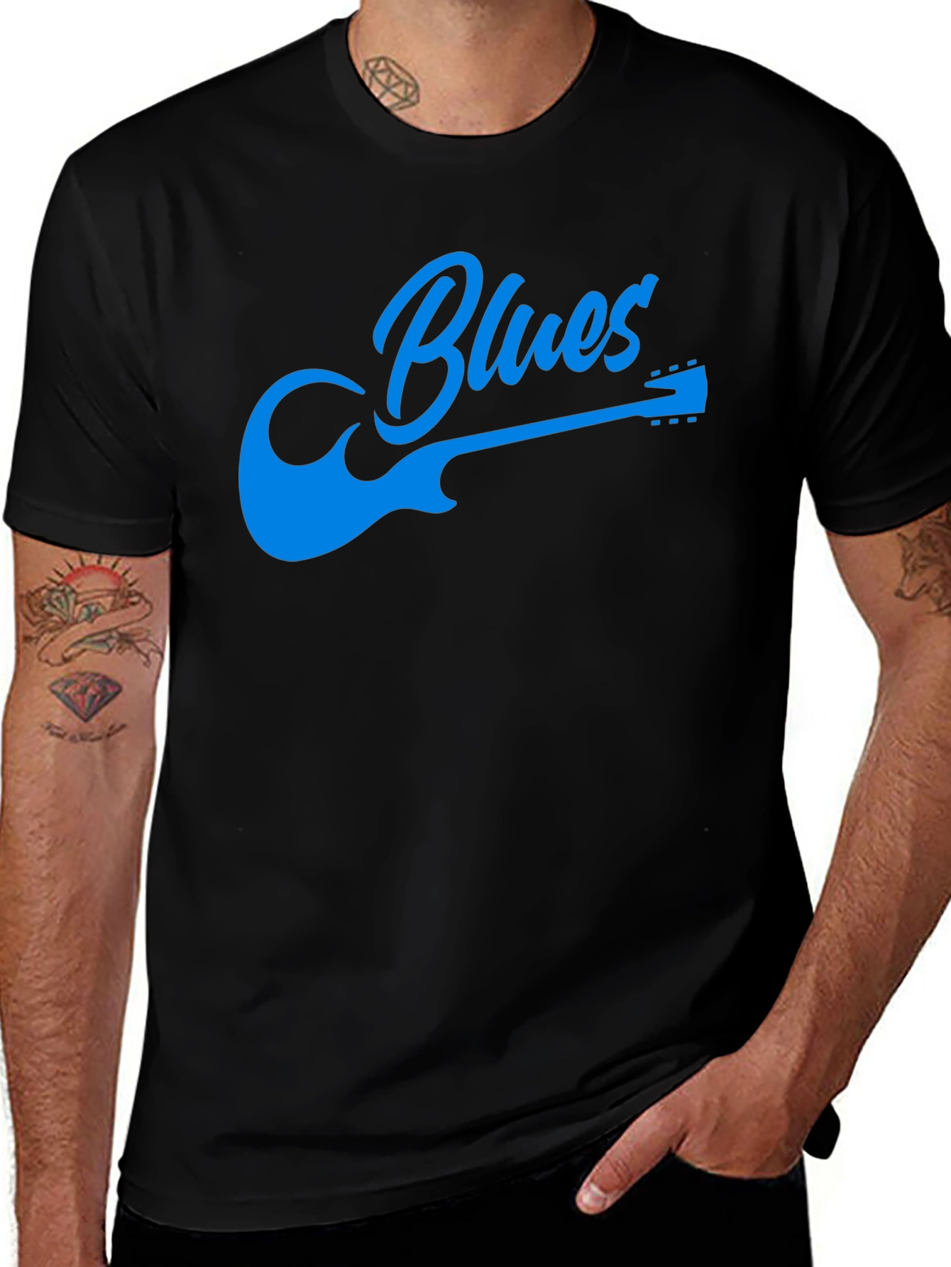 Variant 26 of Blues Guitar Graphic T-Shirt