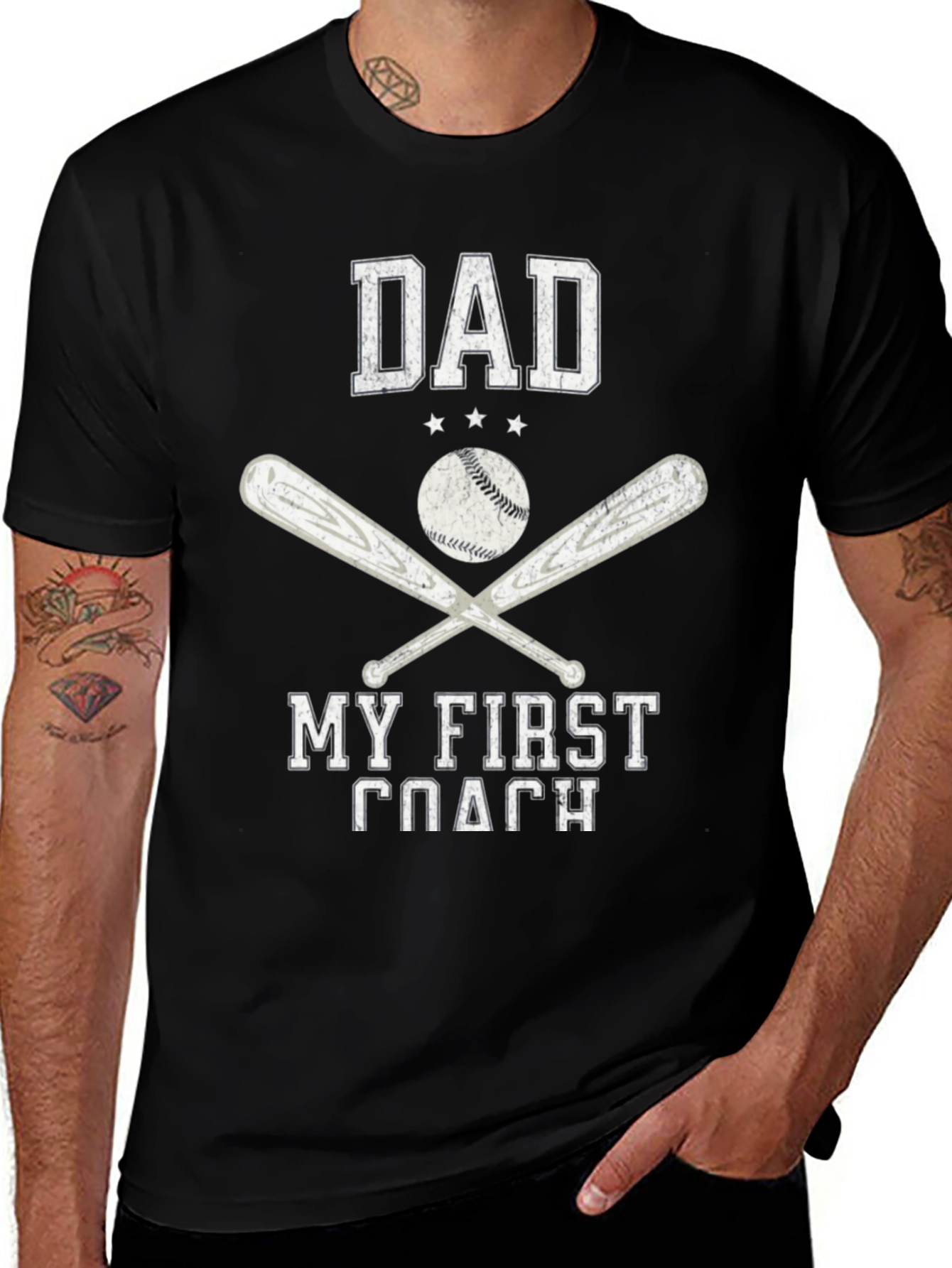 Variant 20 of Dad My First Coach Baseball T-Shirt