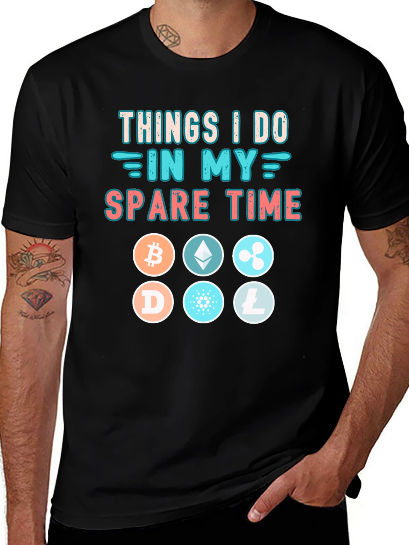 Variant 20 of Crypto Spare Time T-Shirt