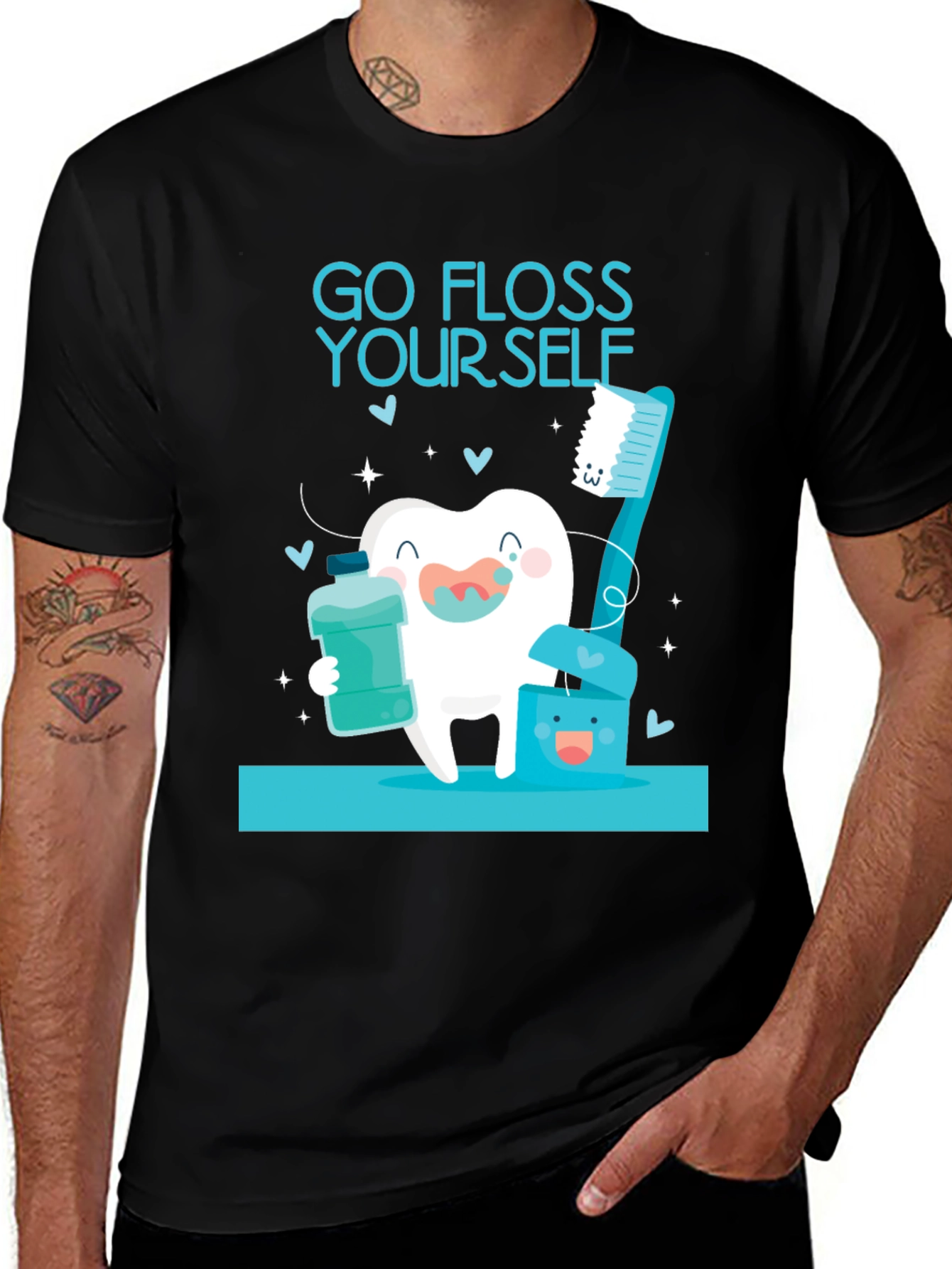 Go Floss Yourself T-Shirt Funny Dental Humor