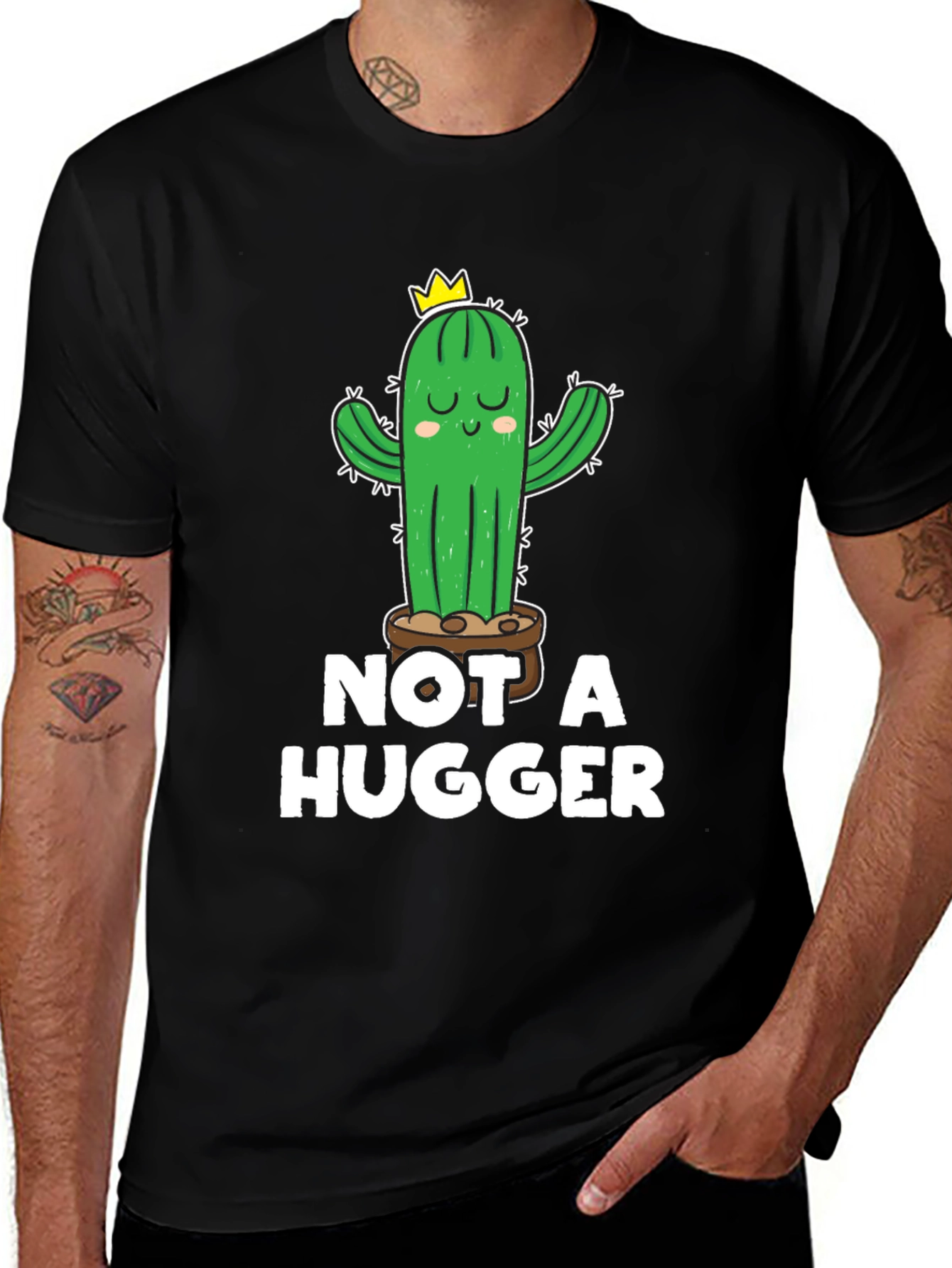 Variant 26 of Not a Hugger Cactus T-Shirt - Unisex