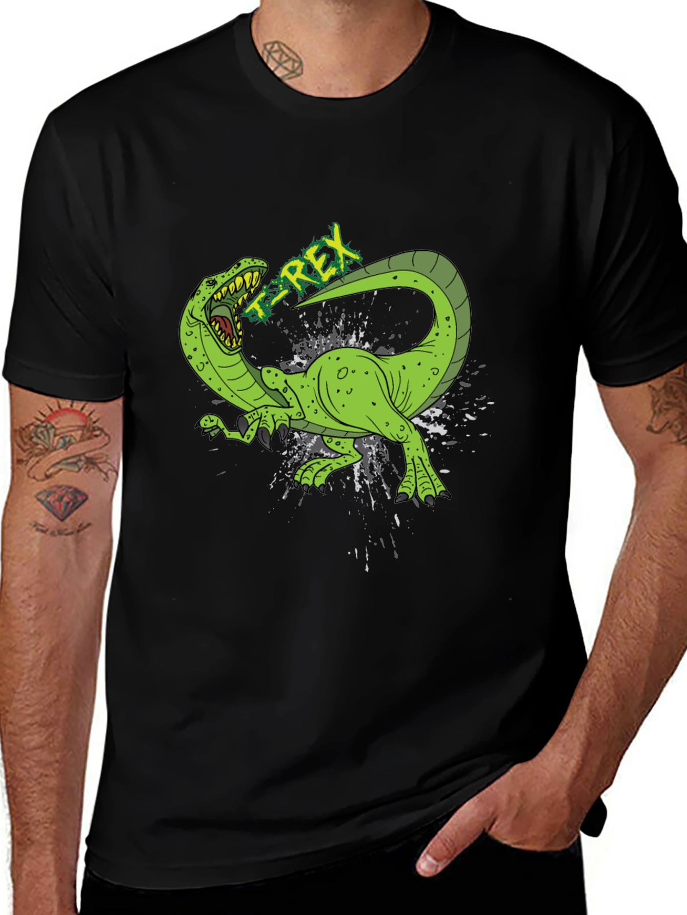 T-Rex Graphic Black T-Shirt