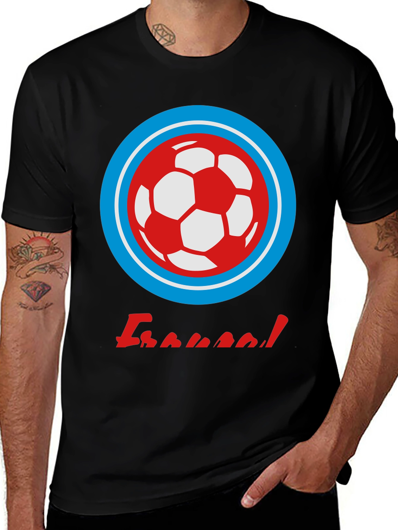 Variant 29 of Soccer Ball Graphic T-Shirt
